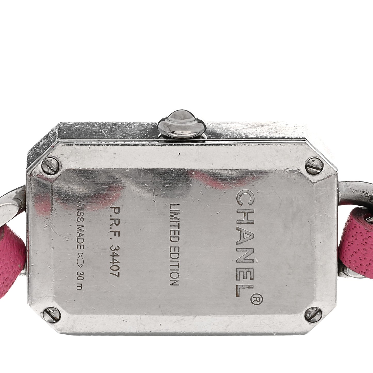 Stainless Steel Lambskin Mother of Pearl 16mm Premiere Rock Triple Row Quartz Watch Pink