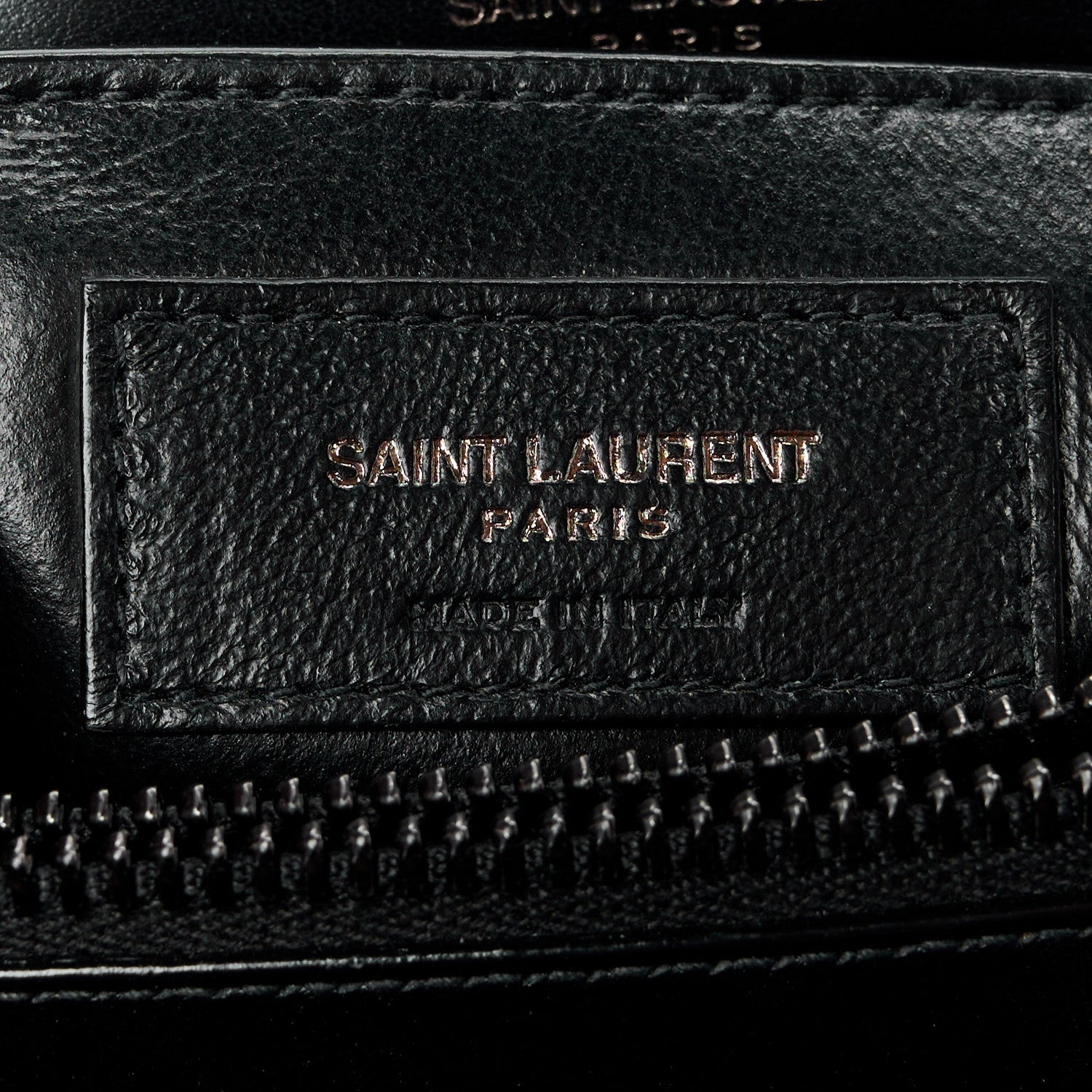 Saint Laurent Calfskin Y Quilted Monogram Monochrome Small Loulou Chain Satchel Black 7 of 14