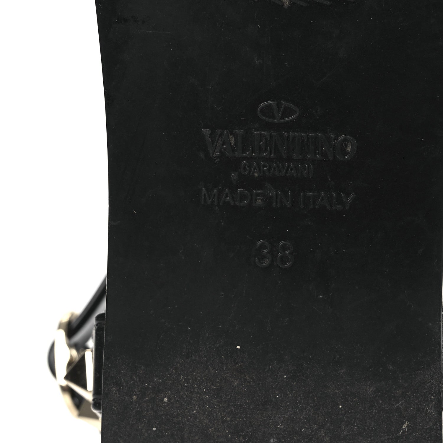Valentino Garavani PVC Jelly Rockstud Caged Sandals 39 Black 8 of 10