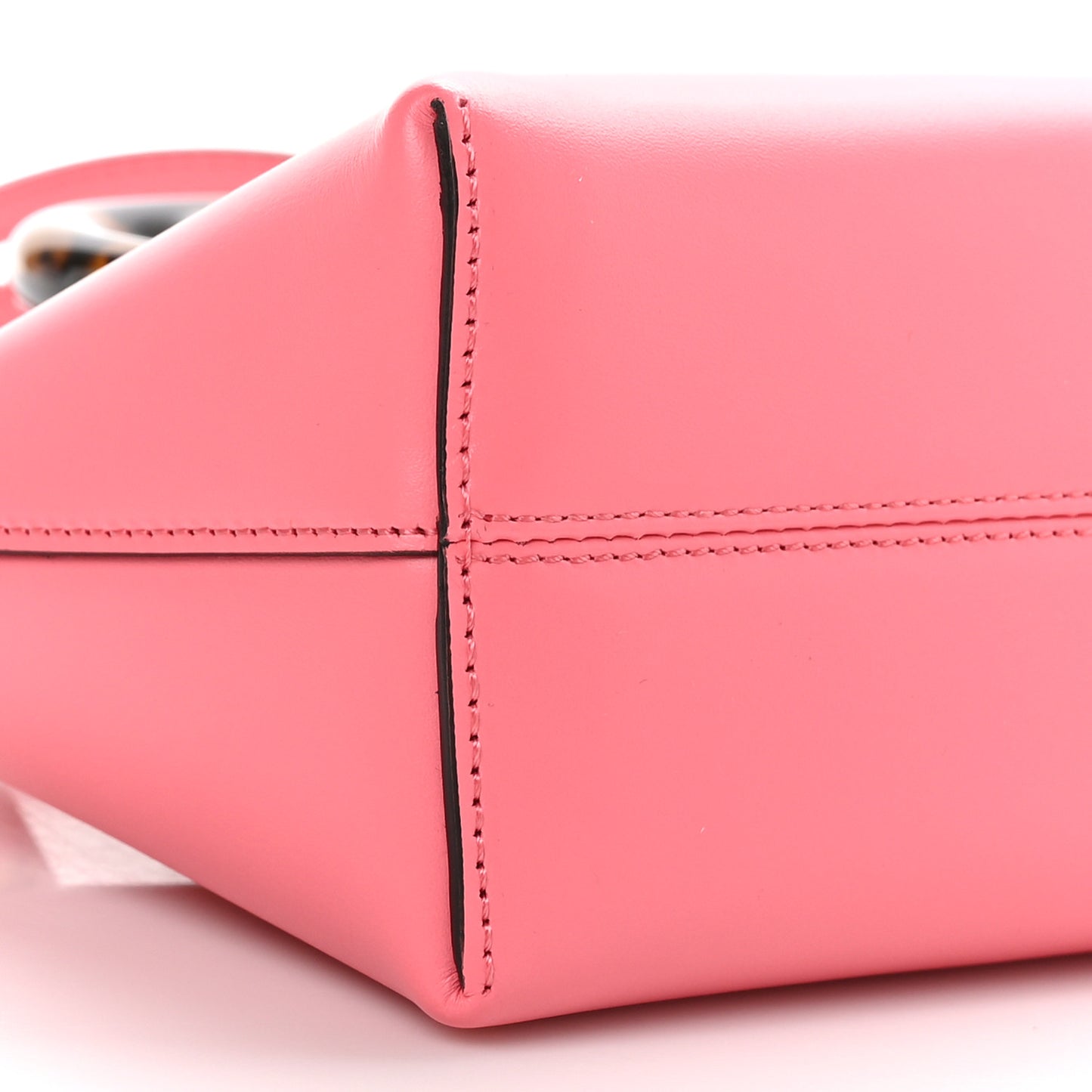 Vitello King Plexiglass Logo Embossed Mini By The Way Top Handle Boston Bag Pink Dalia