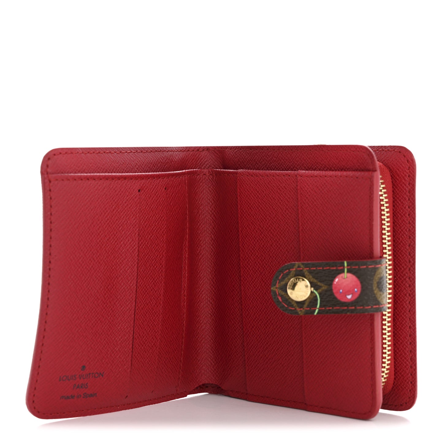 Monogram Cerises Compact Zipped Wallet