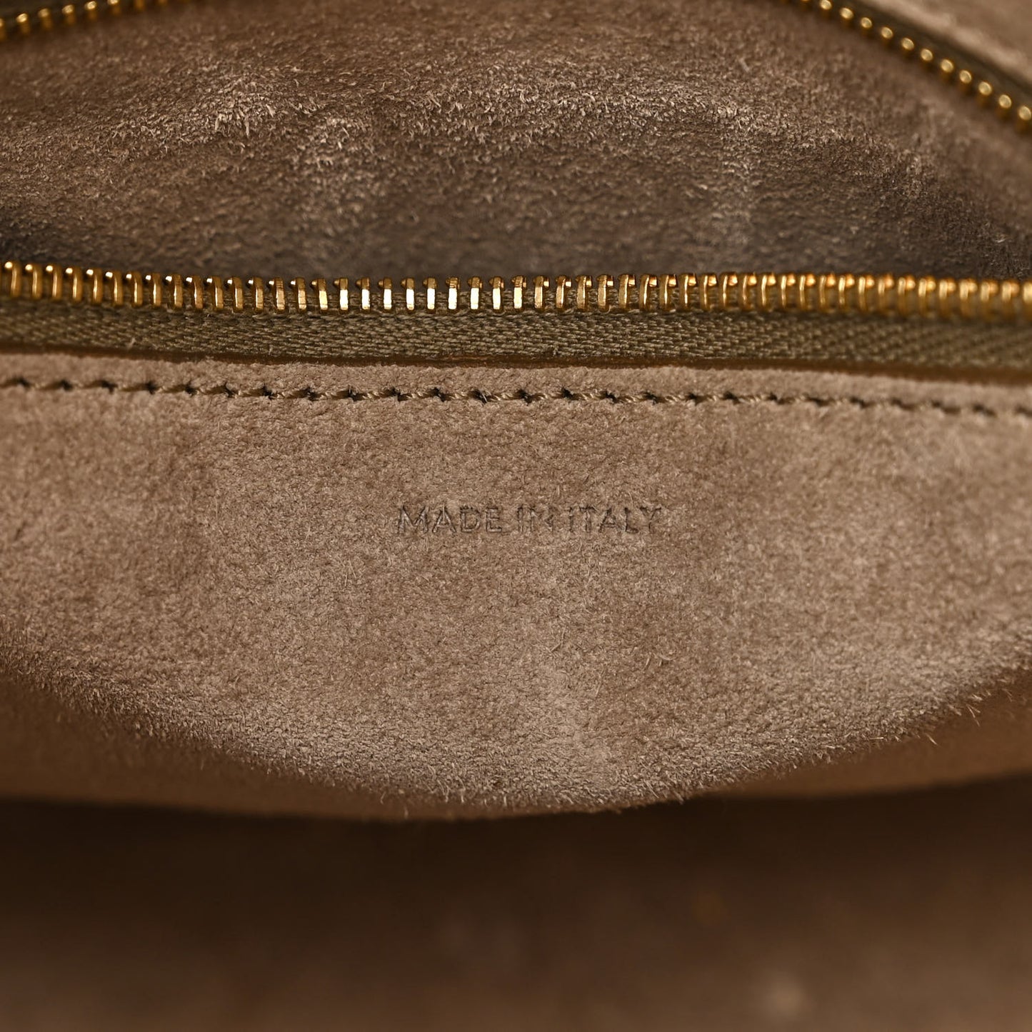 Soft Grained Calfskin Small Sangle Bucket Bag Taupe