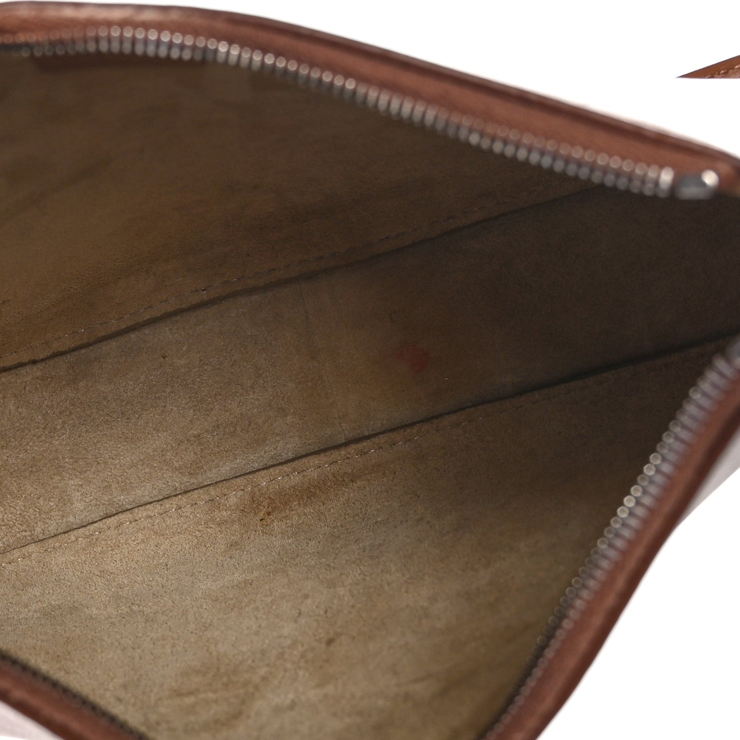 The Row Smooth Calfskin Half Moon Shoulder Bag Chestnut 5 of 8