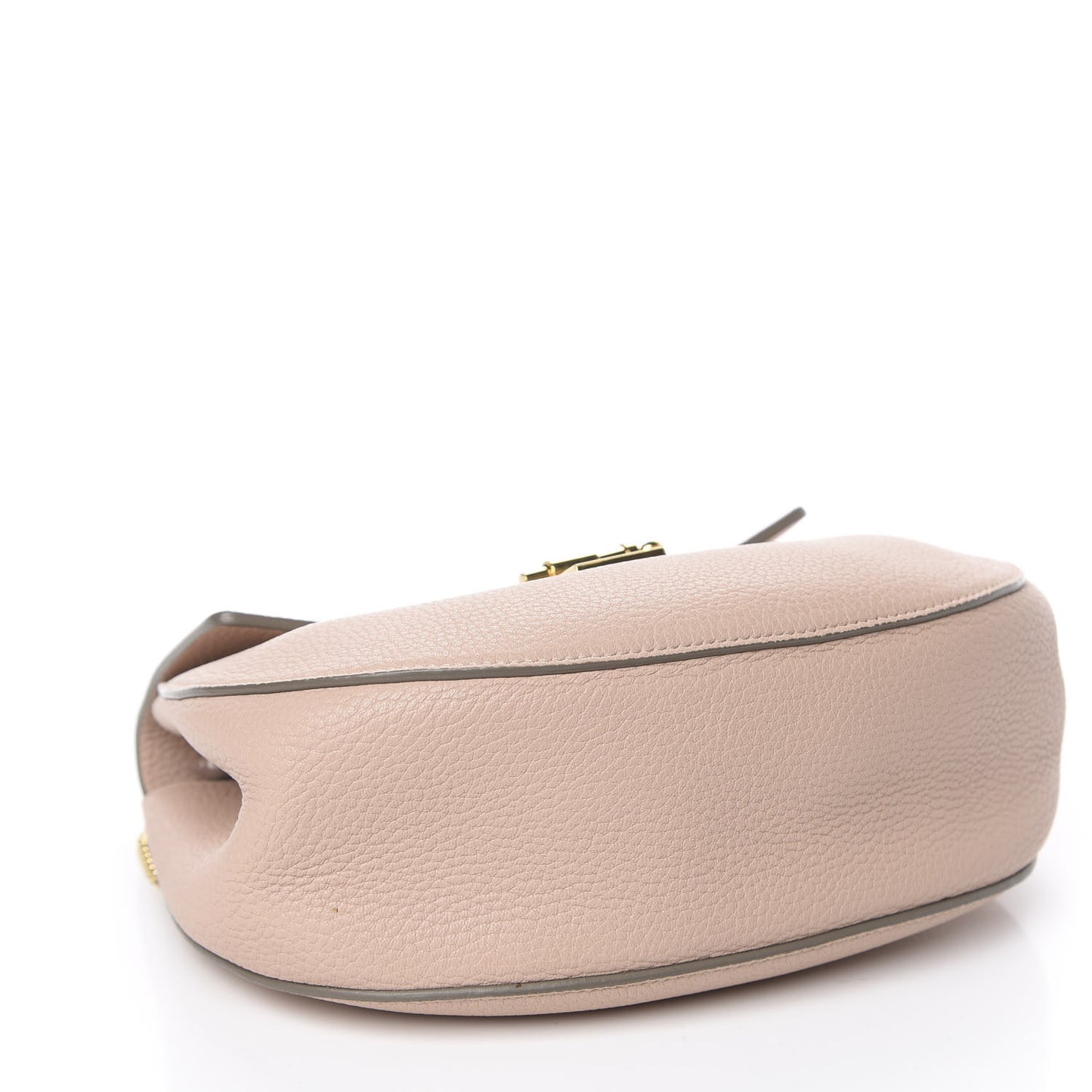 Grained Lambskin Drew Shoulder Bag Cement Pink