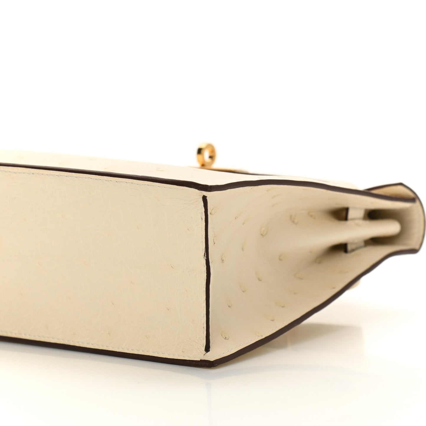 Ostrich Kelly Danse II Belt Bag Nata