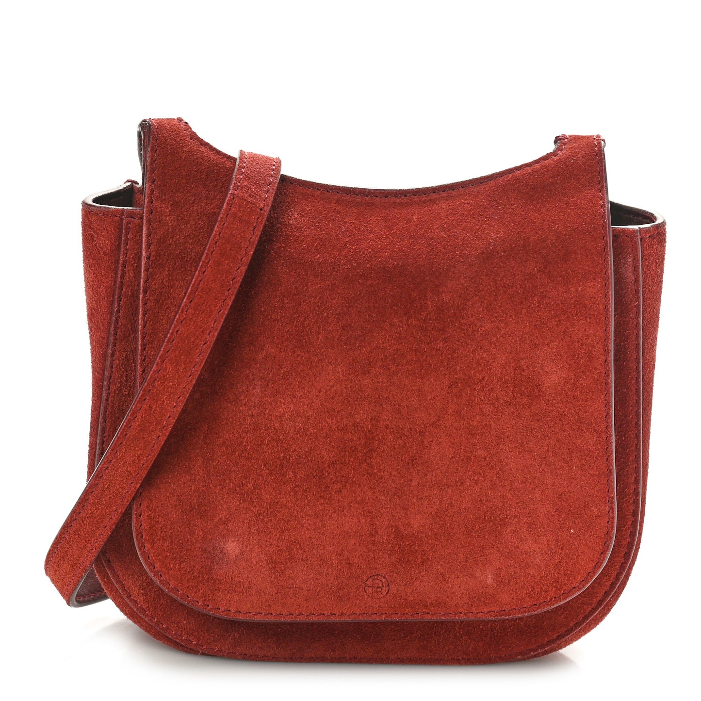 Suede Hunting Bag 7 Dark Vermilion