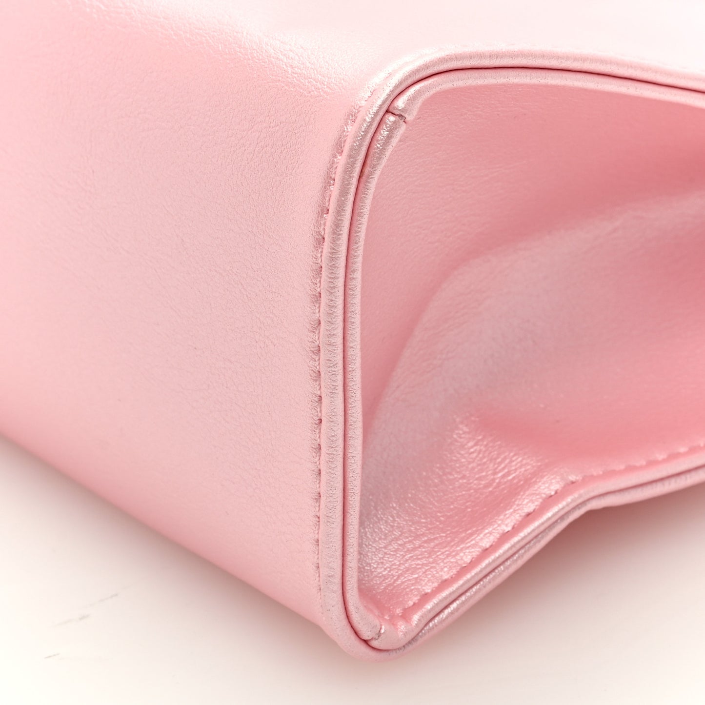 Metallic Vegan Leather Small Shopping Bag Ballerina