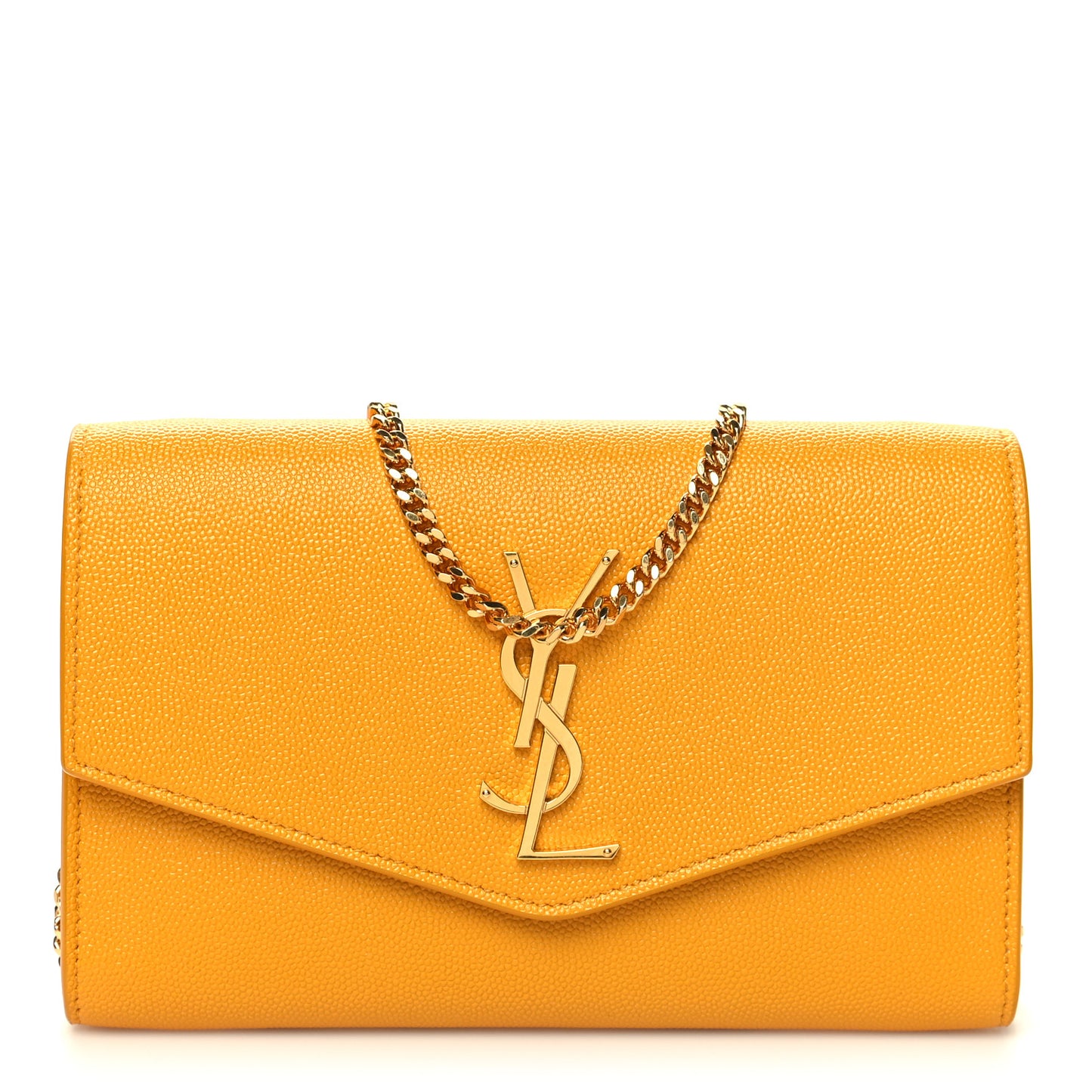 Grain De Poudre Monogram Uptown Chain Wallet Chartreuse
