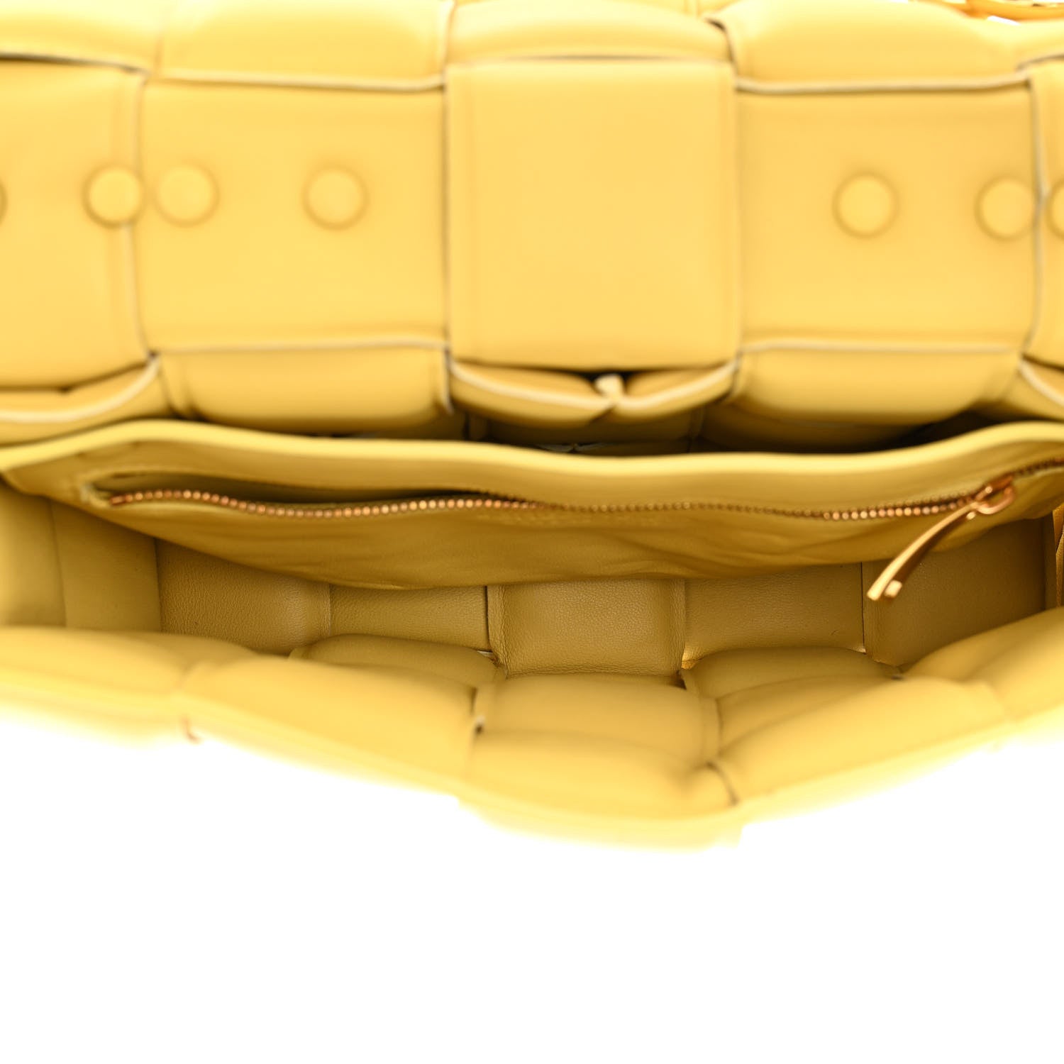 Bottega Veneta Lambskin Maxi Intreccio Padded Chain Cassette Crossbody Bag Corn 5 of 12