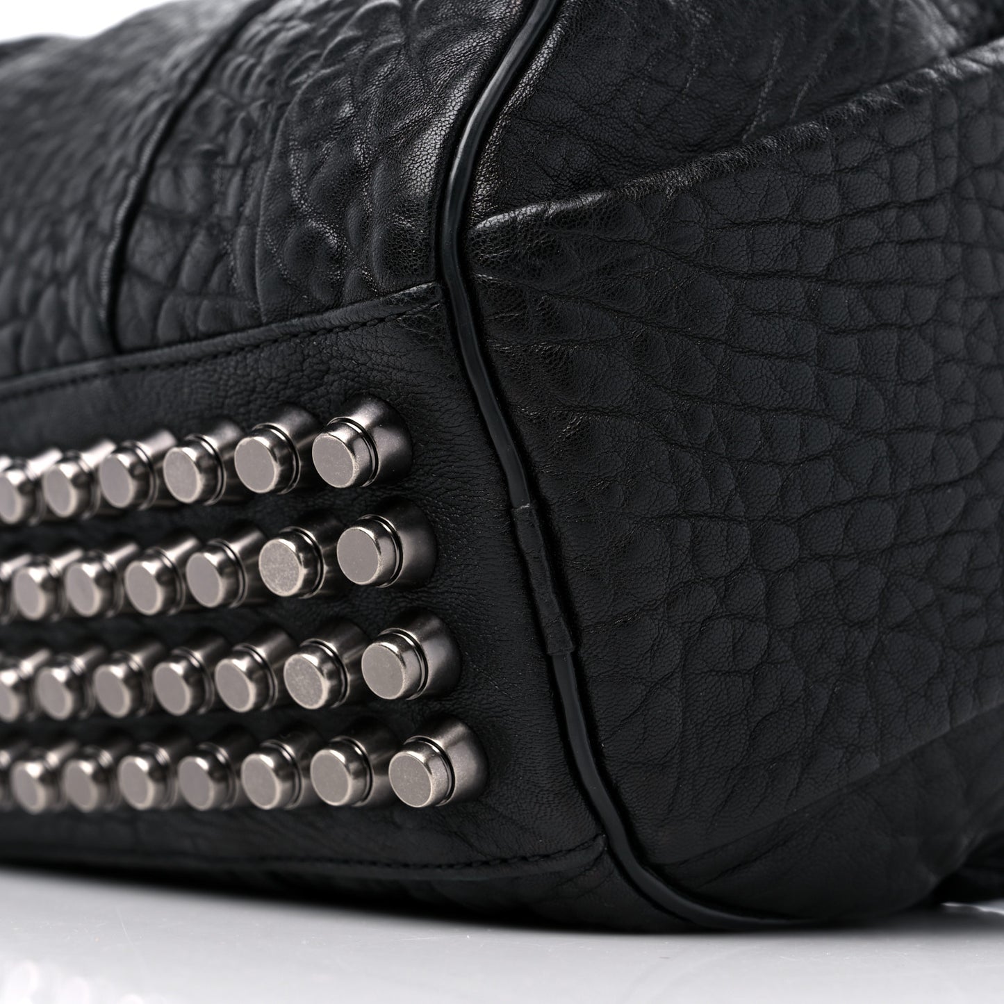 Pebbled Lambskin Mini Rockie Black Rhodium Hardware