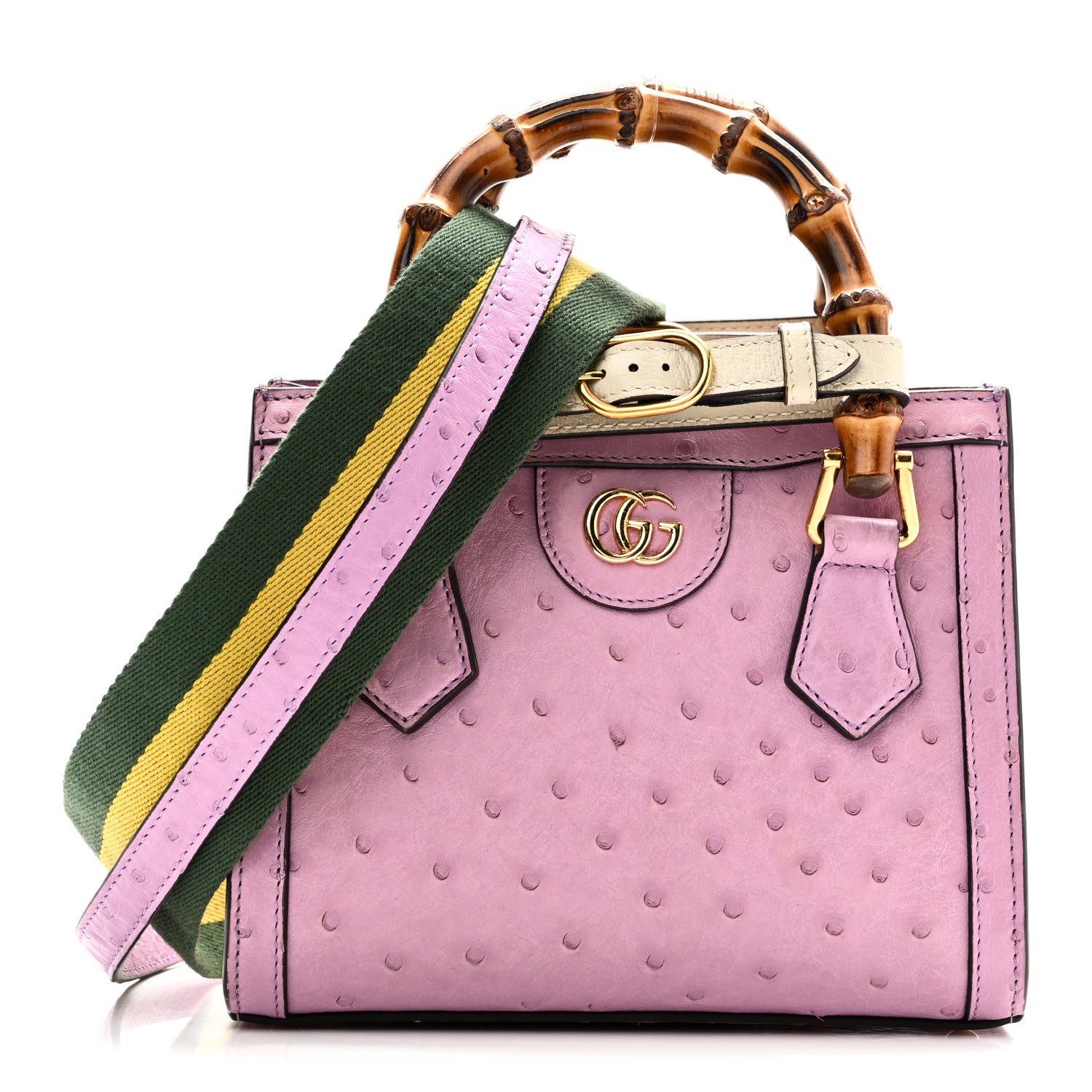 Gucci Ostrich Web Mini Diana Tote Bag Purple 1779285 – FASHIONPHILE