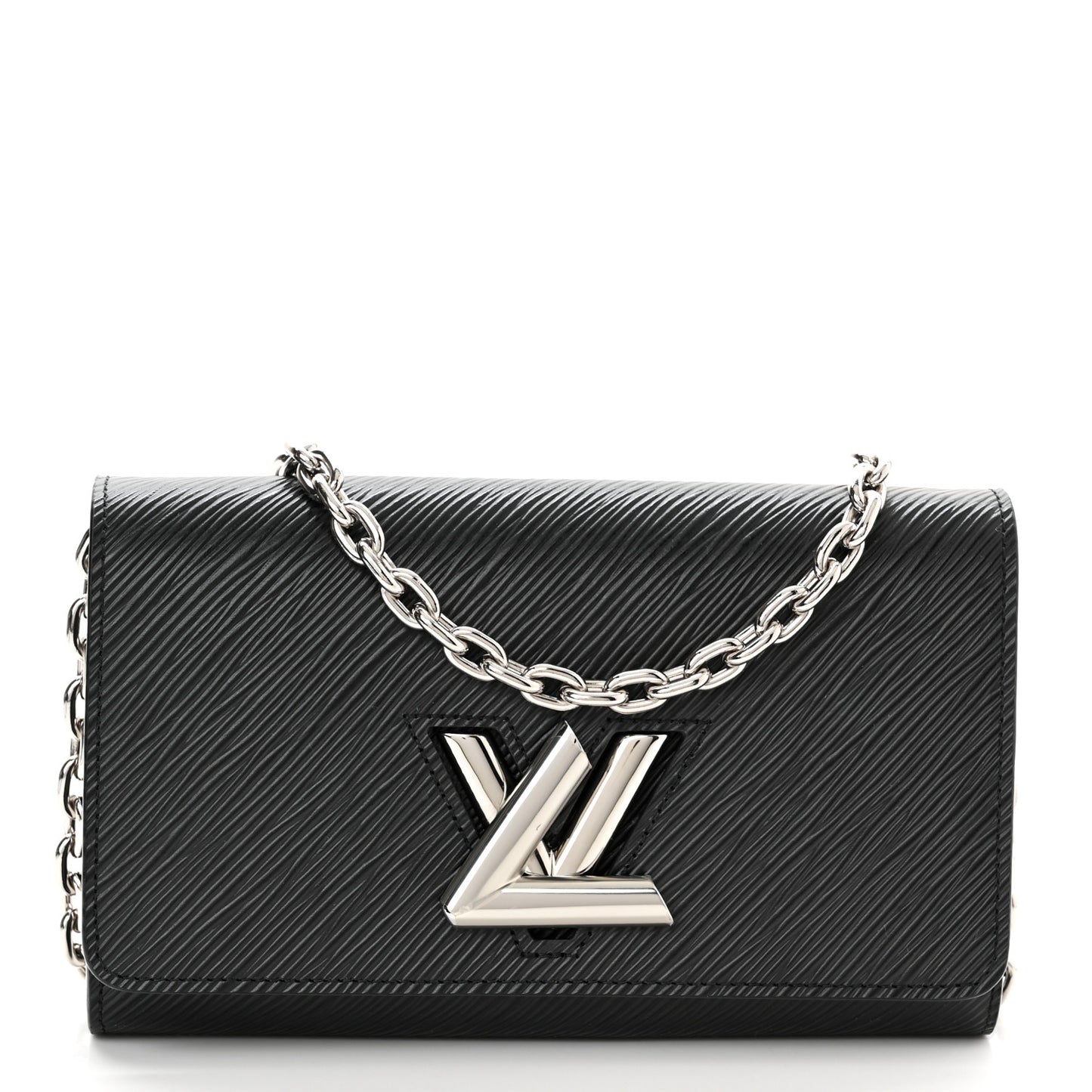 Epi Twist Chain Wallet Black