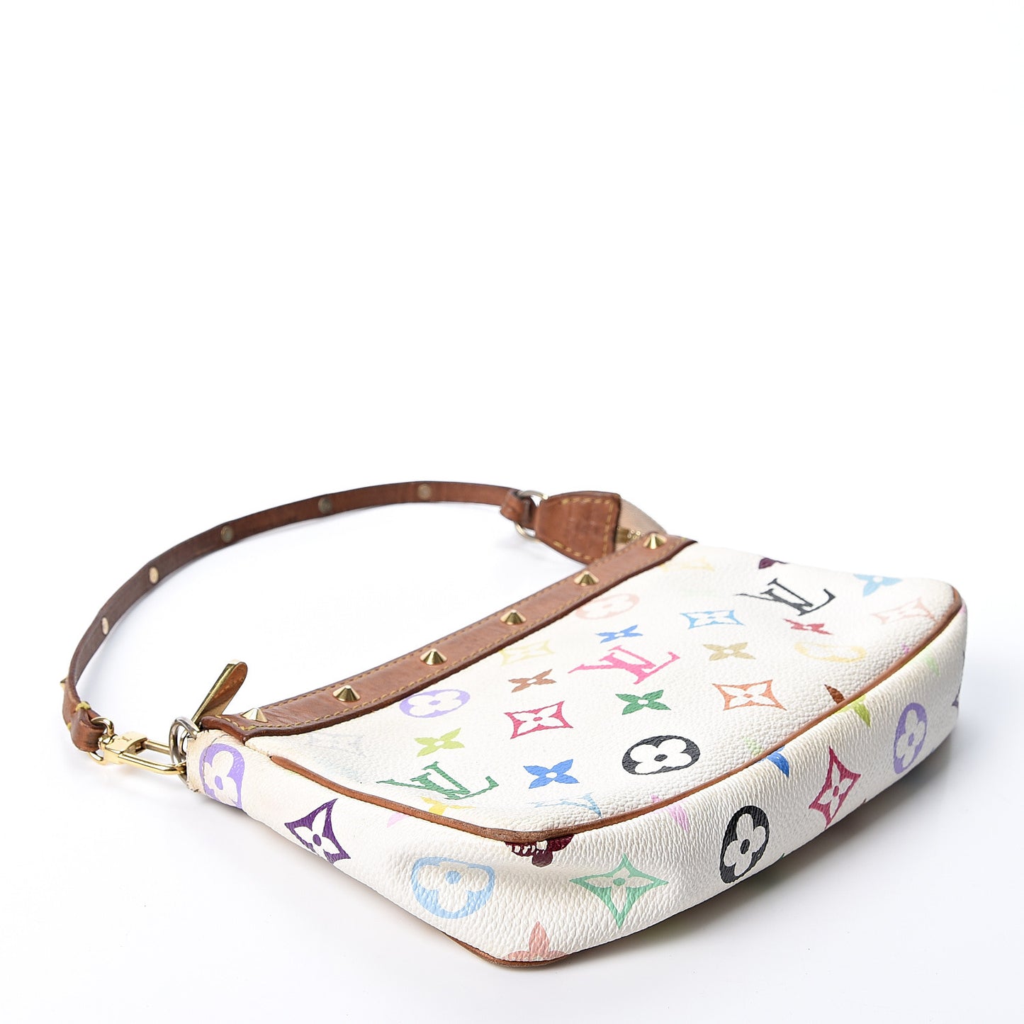 Monogram Multicolor Pochette Accessories White