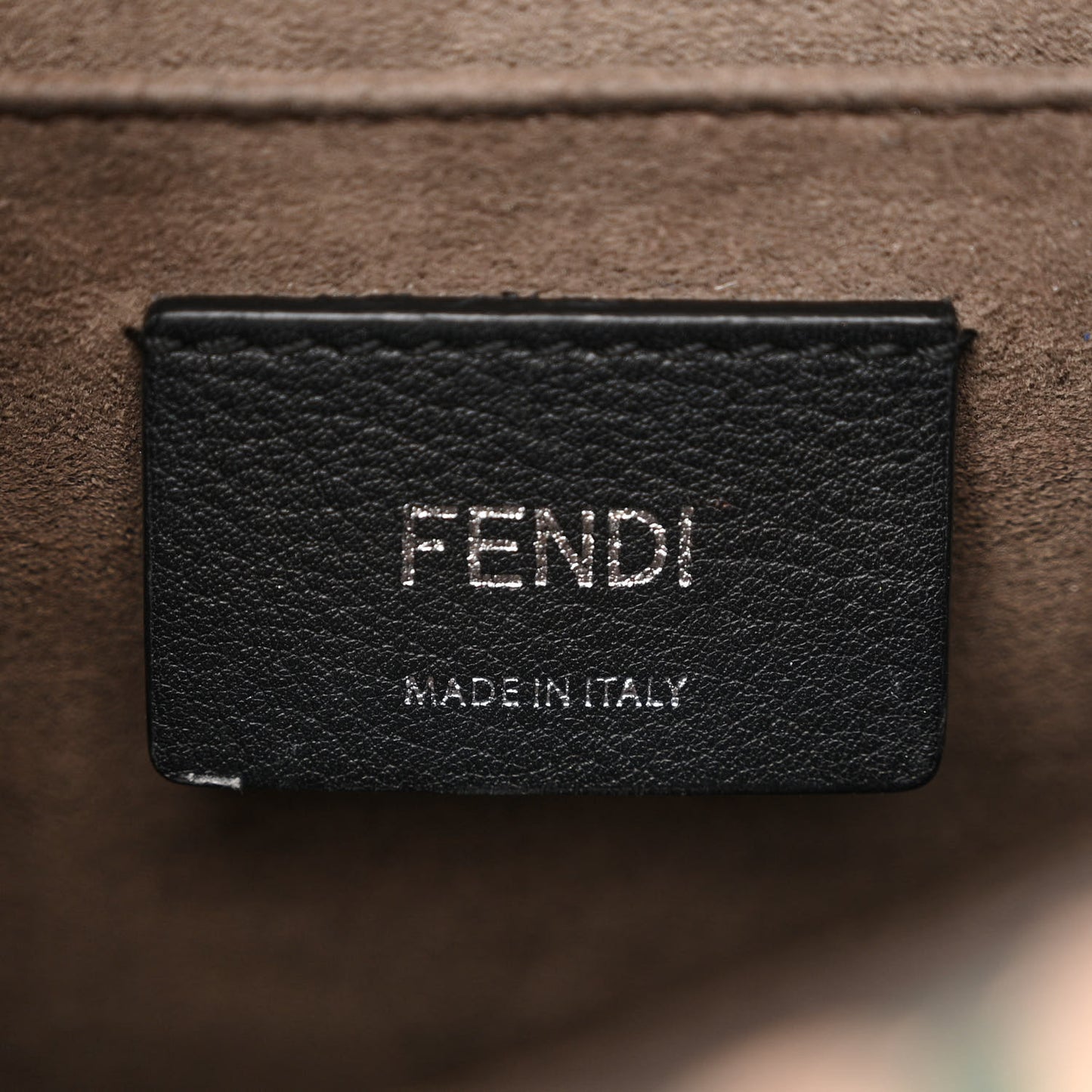 Vitello Century F is Fendi Whipstitch Threads FF Embossed Kan I Shoulder Bag Plaster Giada