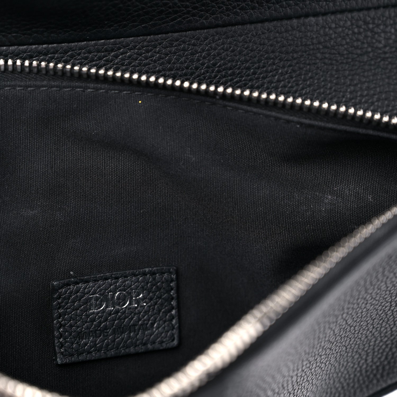 Christian Dior Calfskin Mens Saddle Bag Black 17 of 21