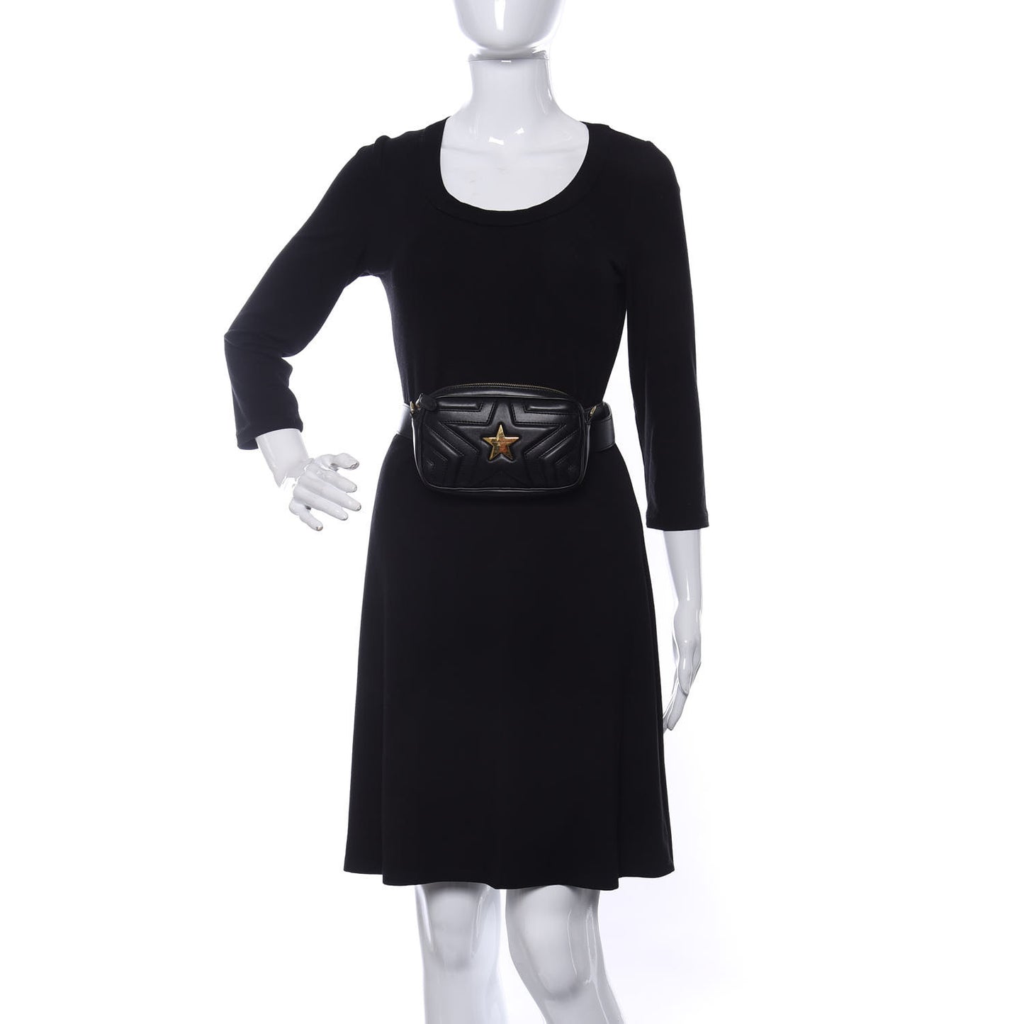 Eco Alter Nappa Star Patch Belt Bag Black