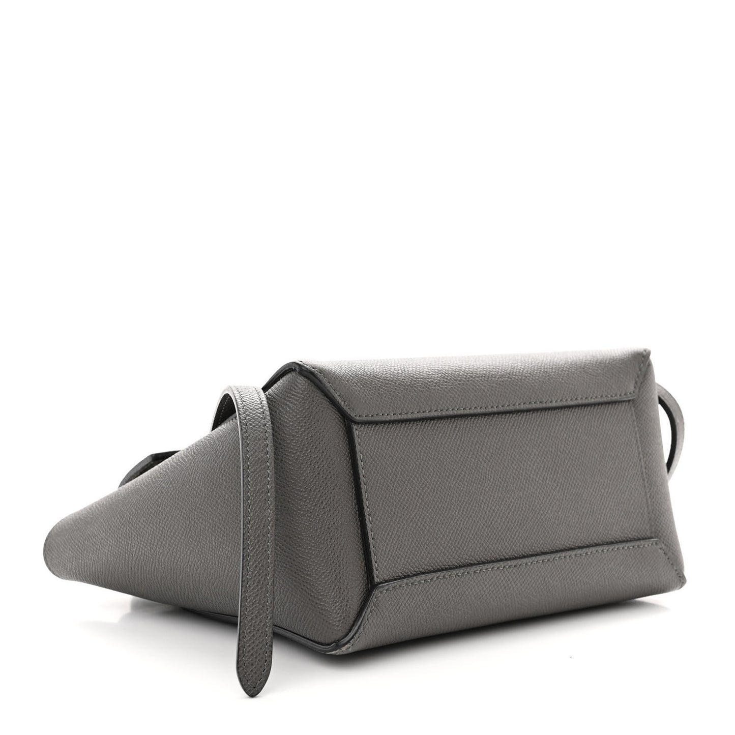 Grained Calfskin Nano Belt Bag Grey