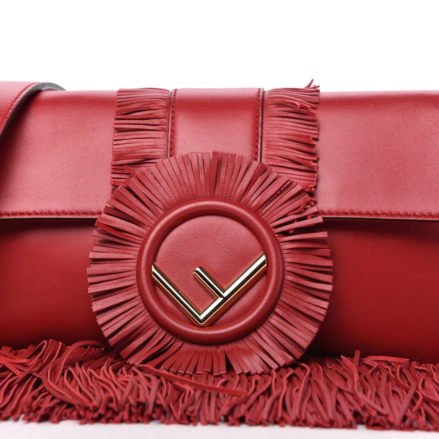 Fendi Nappa F is Fendi Fringe Baguette Fragola 10 of 11