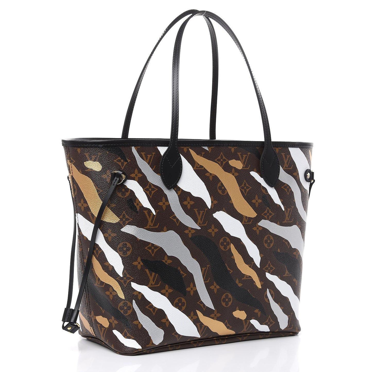 X LOL Monogram Neverfull MM Gold Silver