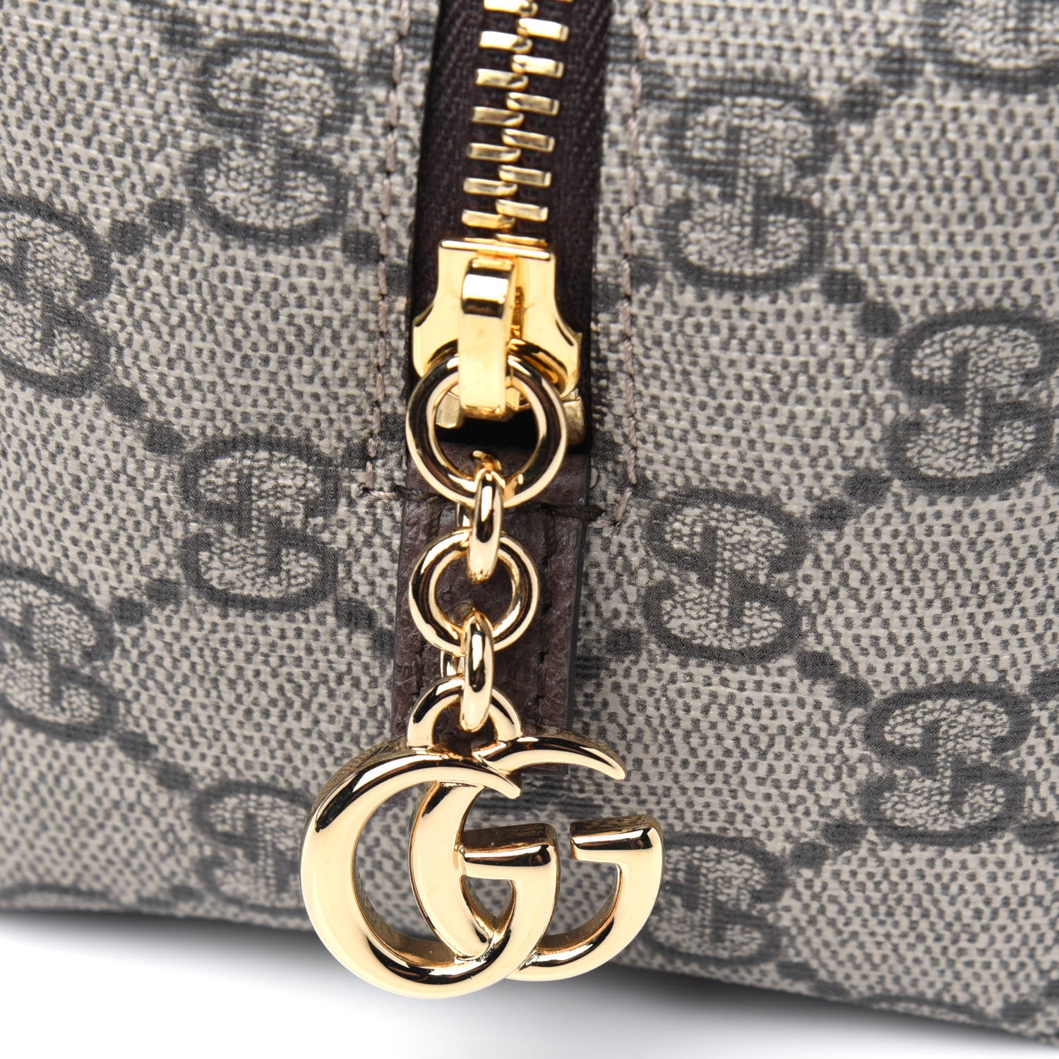 Gucci Soft GG Supreme Monogram Calfskin Medium Ophidia Cosmetic Case Beige Ebony New Acero 11 of 12