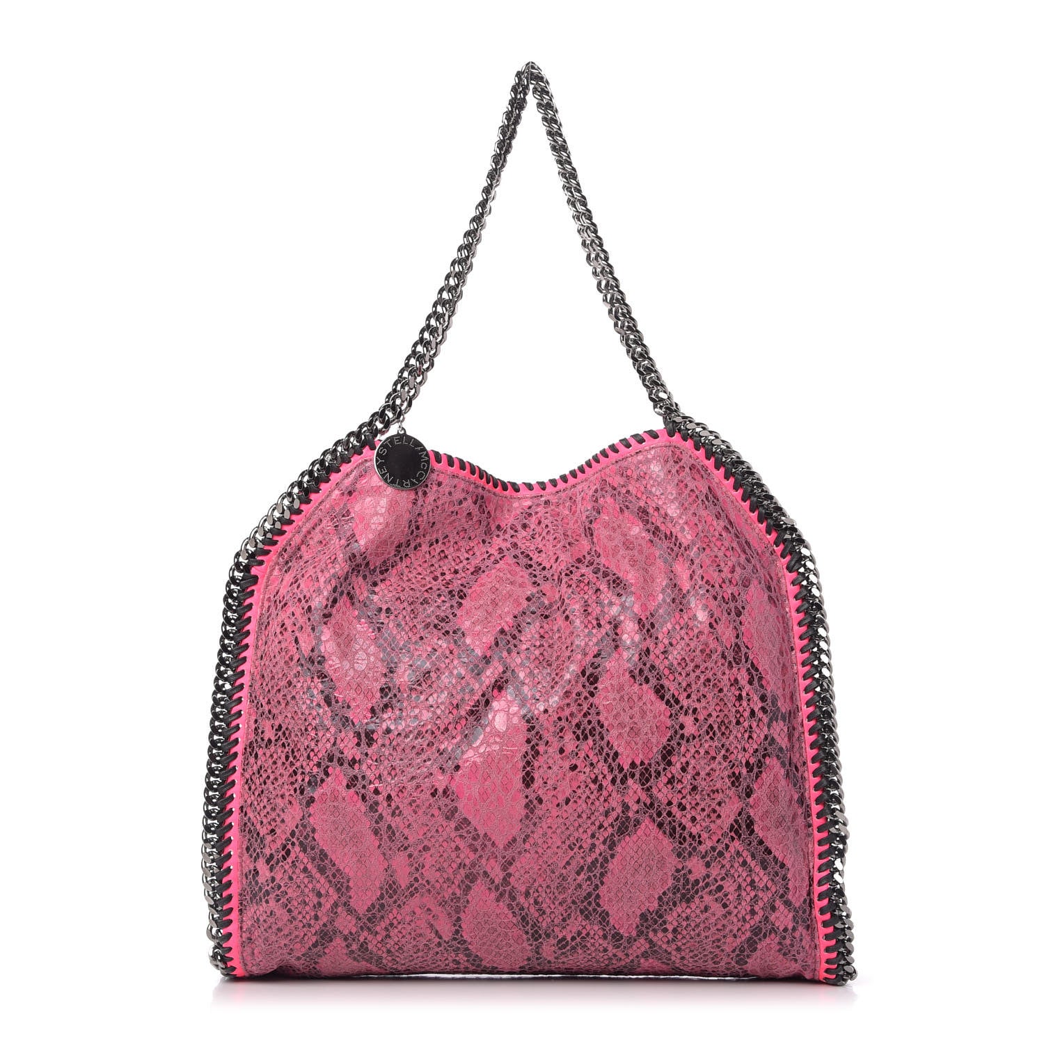 Stella McCartney Eco Python Small Falabella Tote Hot Pink 1 of 9