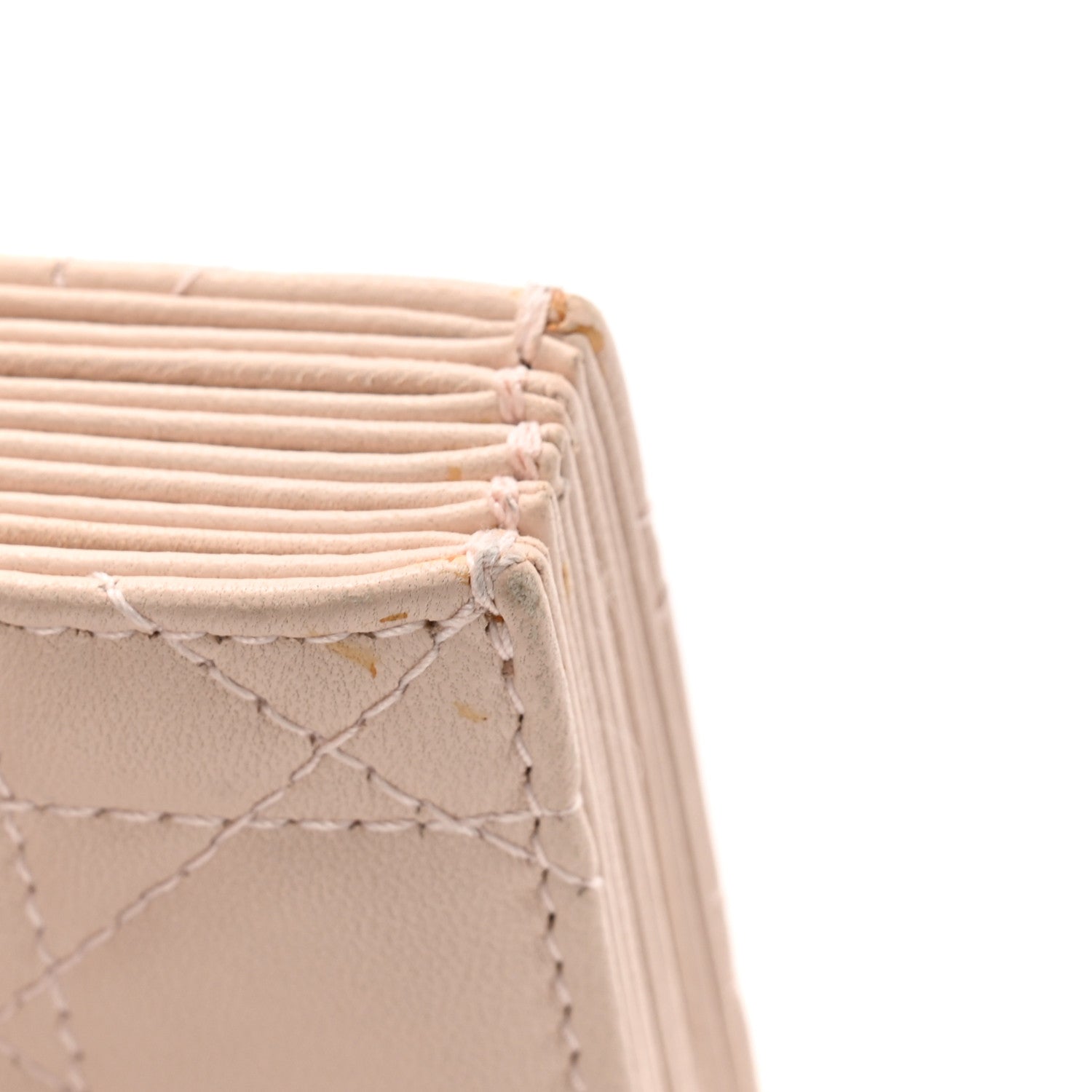 Christian Dior Lambskin Cannage Lady Dior 5-Gusset Card Holder Light Pink 14 of 14