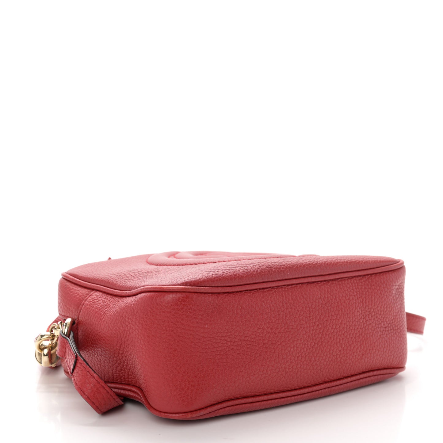 Pebbled Calfskin Small Soho Disco Bag Tabasco Red