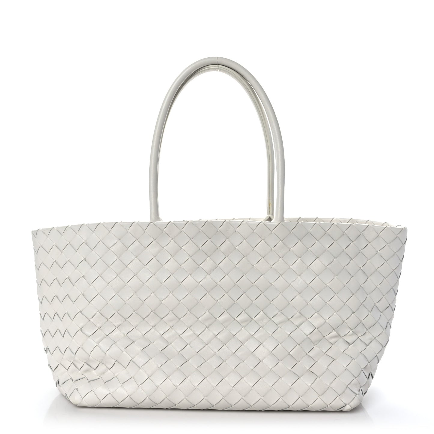 Nappa Intrecciato Tote Bag White