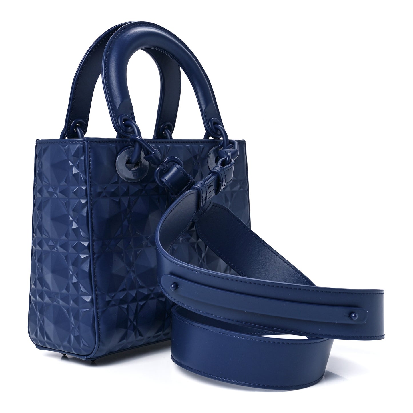 Calfskin Cannage Diamond Small My ABCDior Blue Royale