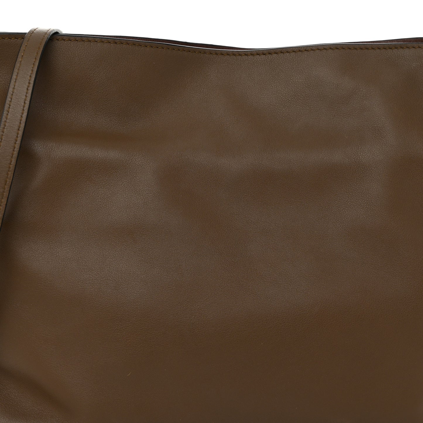 Nappa Medium Bi-Color Flamenco Knot Bag Brown