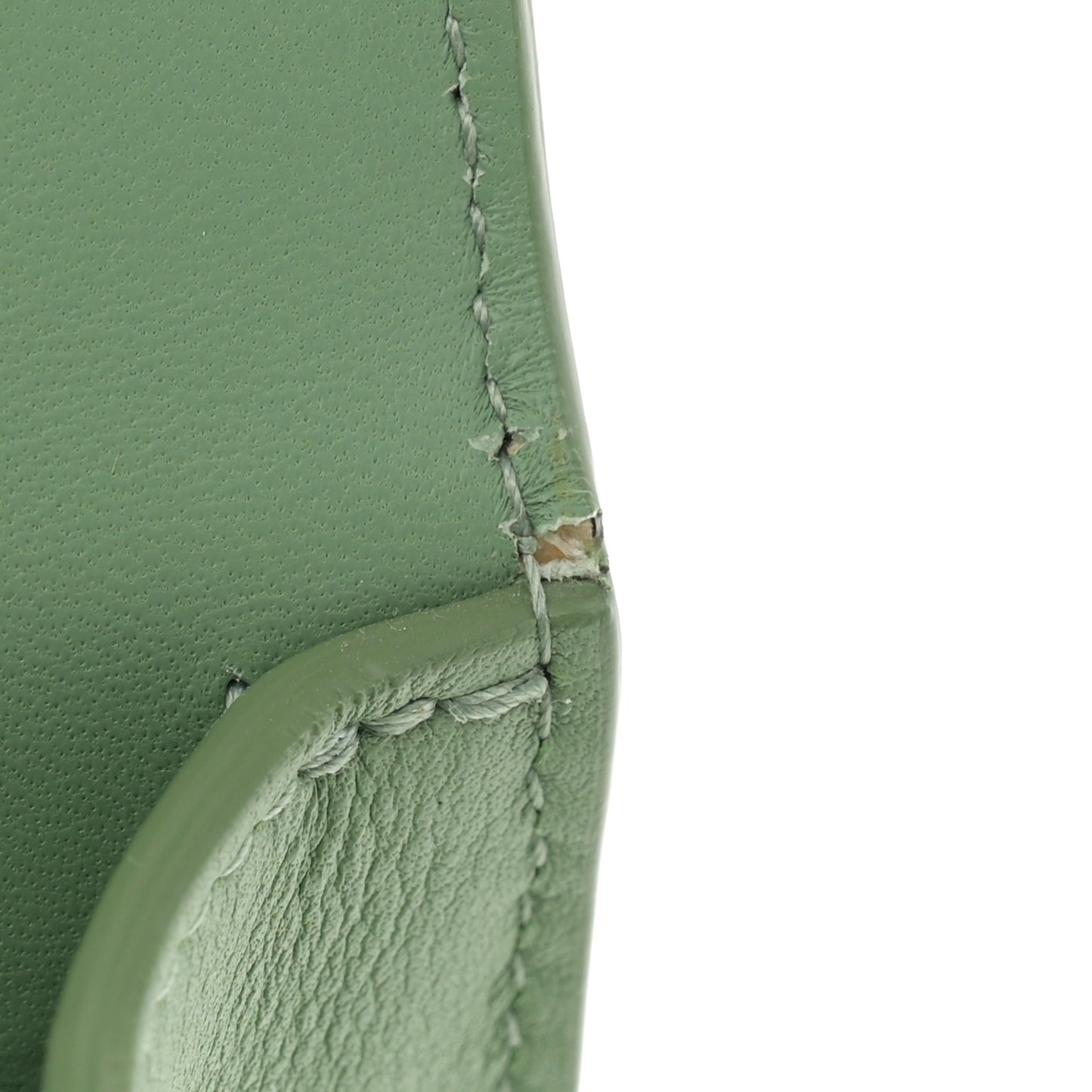 Smooth Calfskin 30 Montaigne Flap Bag Mint Green