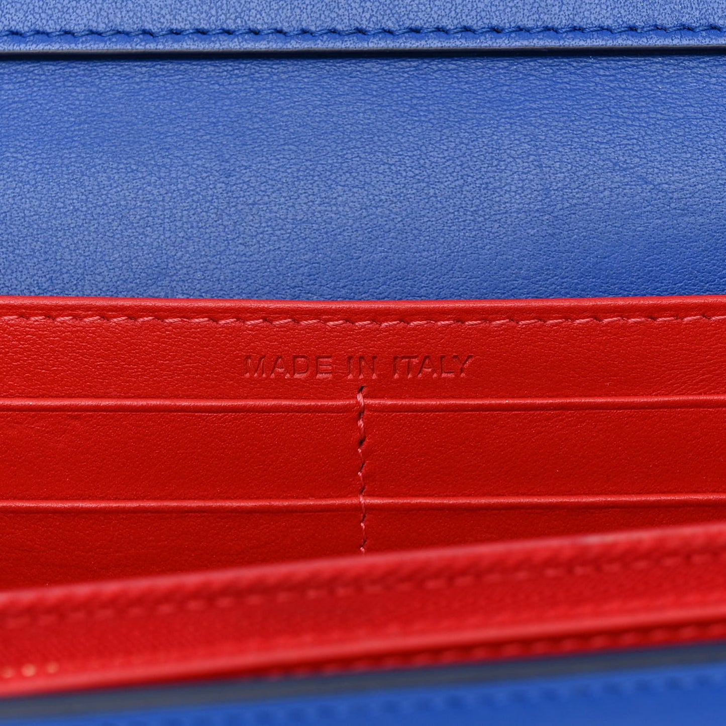 Calfskin Spikes Paloma Clutch Blue