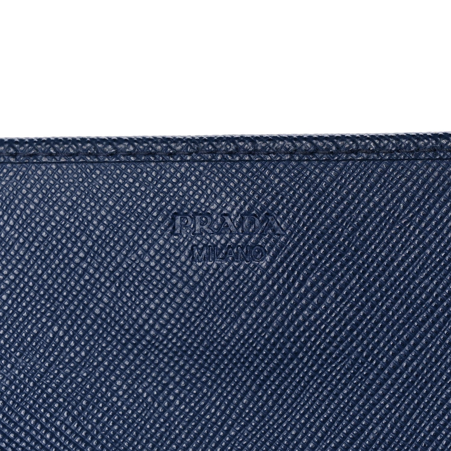 Prada Saffiano Metal Oro Chain Wallet Bleuette 6 of 11