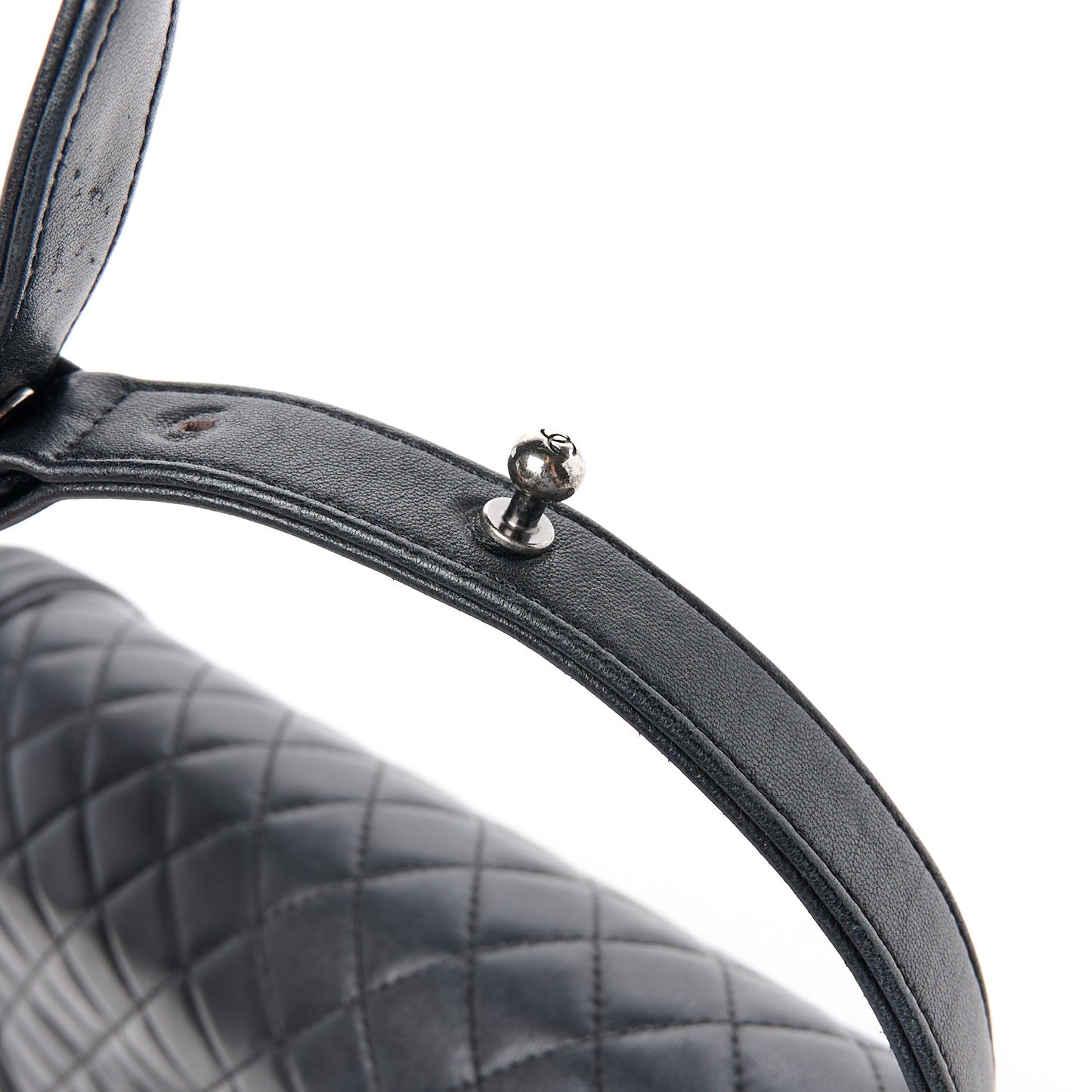 Calfskin Quilted New Medium Boy Flap Black
