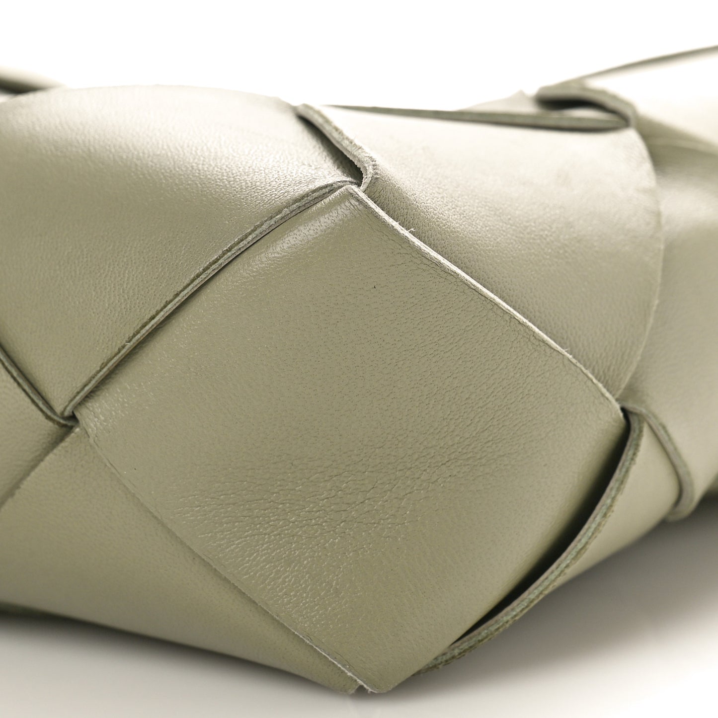 Lambskin Maxi Intreccio Small Cassette Camera Bag Travertine