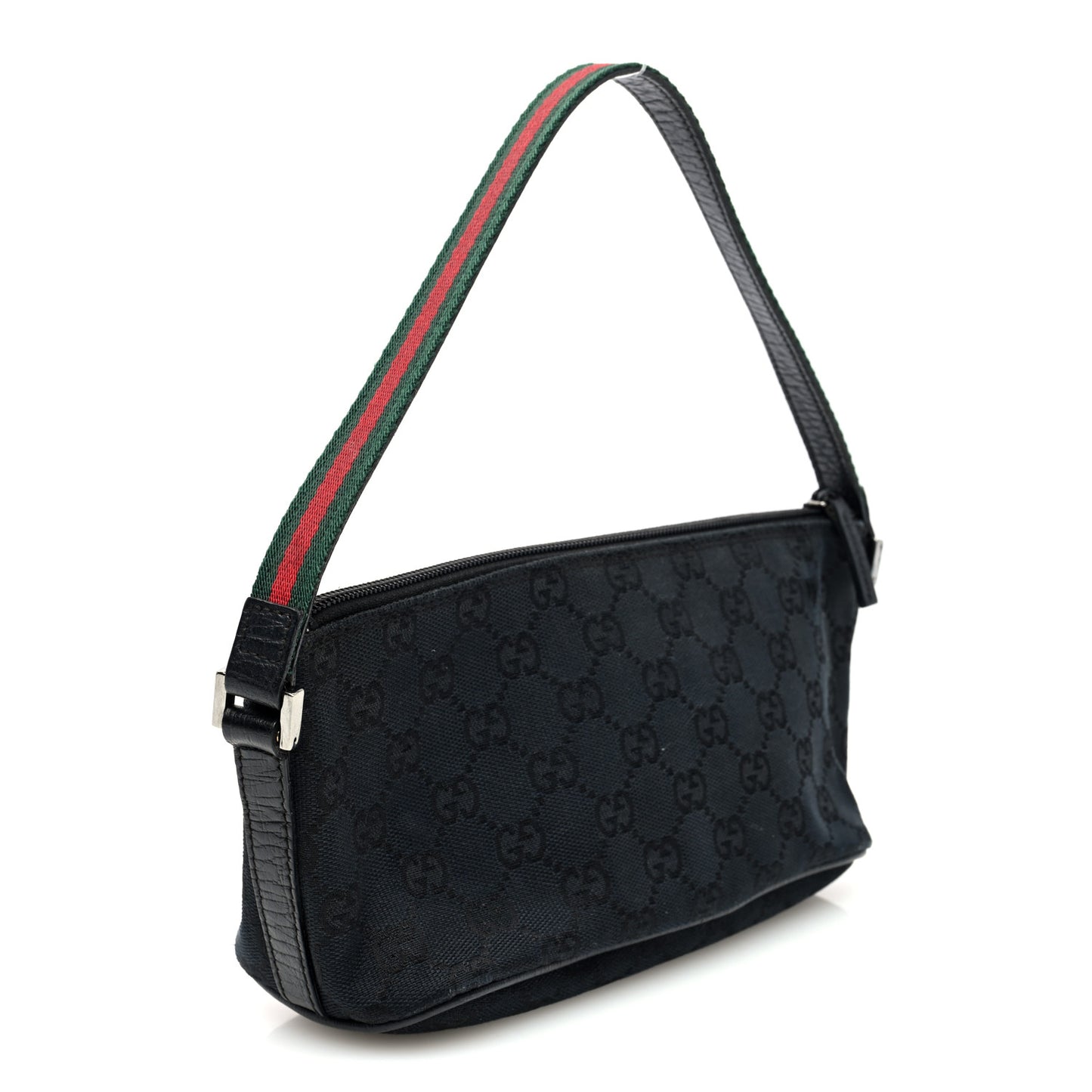 Monogram Web Boat Pochette Black
