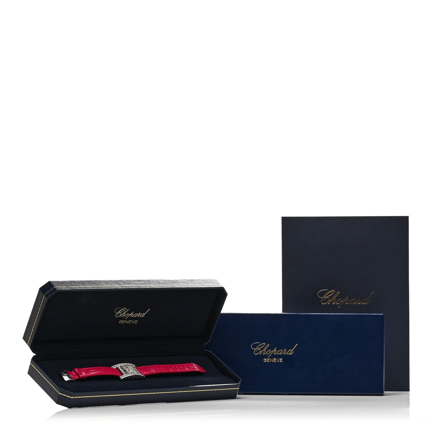 Chopard 18K White Gold Alligator Diamond Bezel Mother of Pearl 24mm Quartz Watch 6 of 6