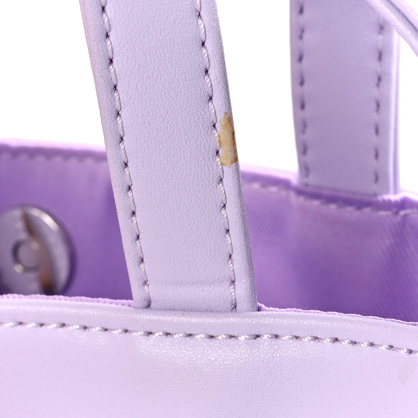 Vegan Leather Medium Shopping Bag Lavender