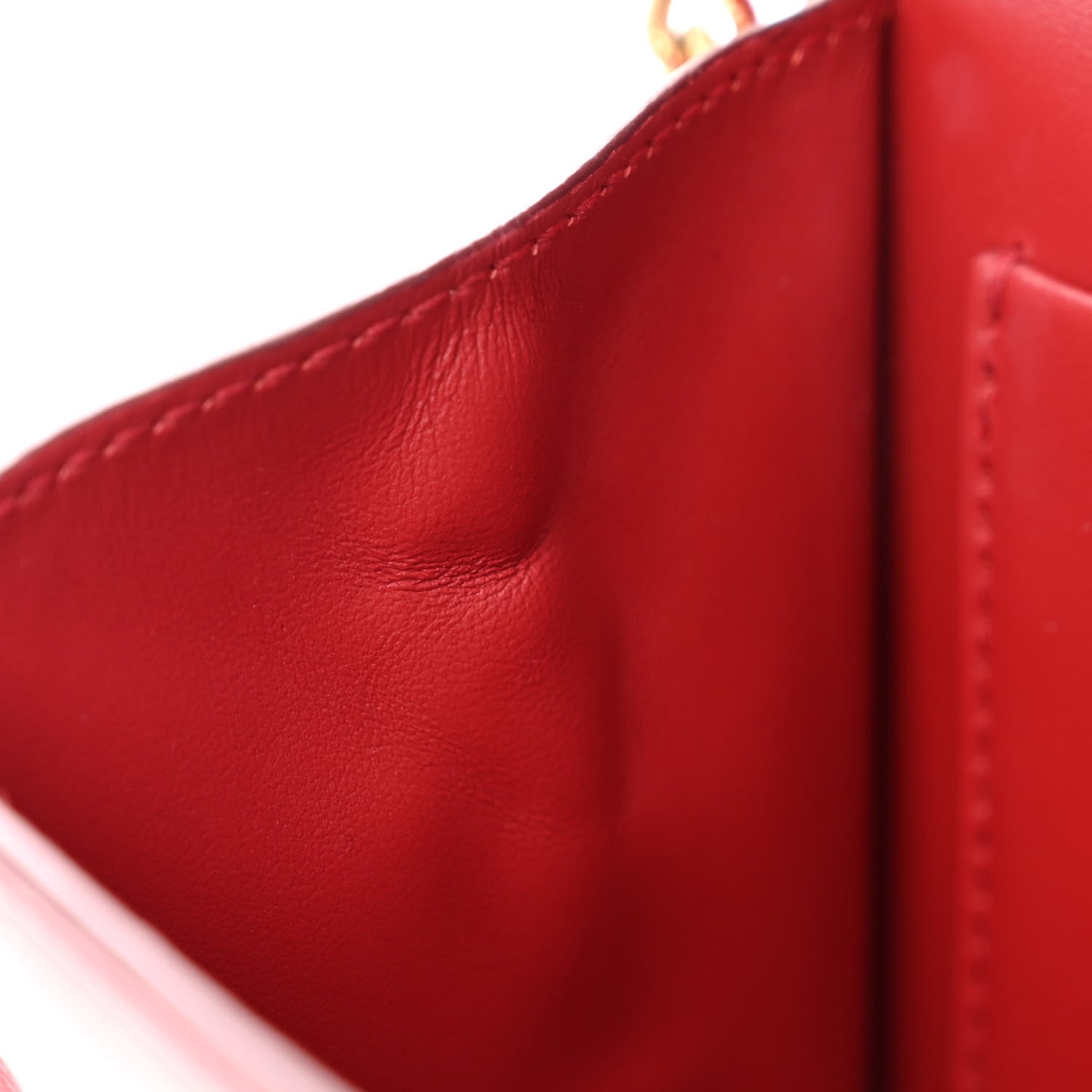 Dolce & Gabbana DOLCE & GABBANA Smooth Calfskin Small Devotion Envelope Top Handle Bag Red 10 of 11