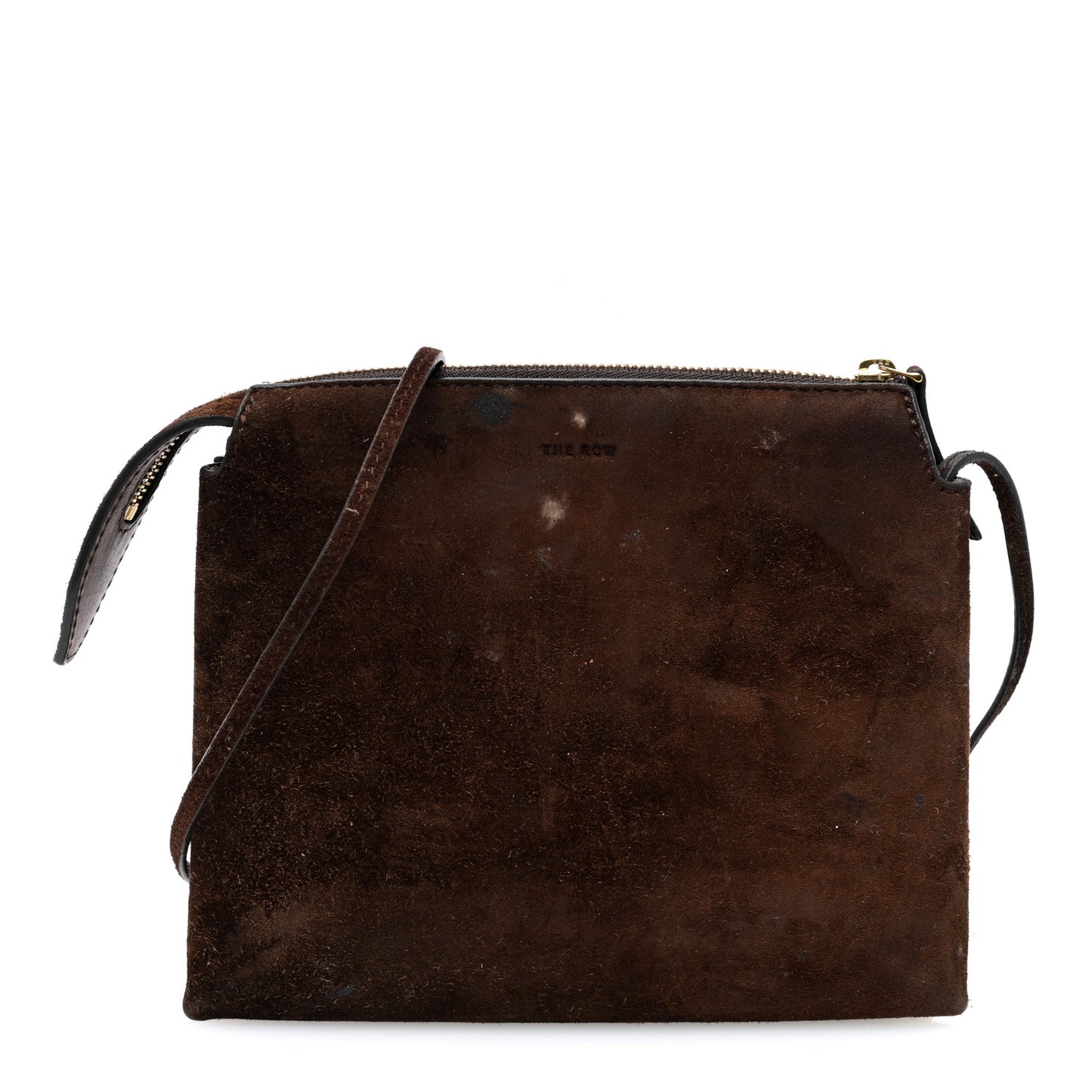 Suede Calfskin Mini Nu Twin Bag Mocha