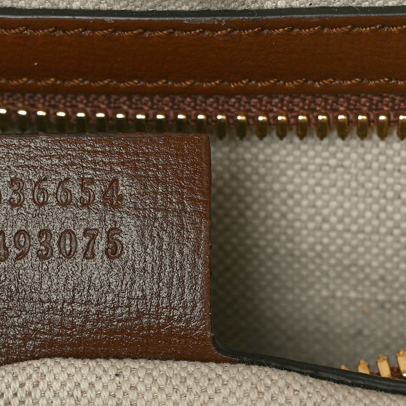 GG Supreme Monogram Azalea Calfskin Fake/Not Retro Interlocking G Day Backpack Beige Ebony Brown Sugar