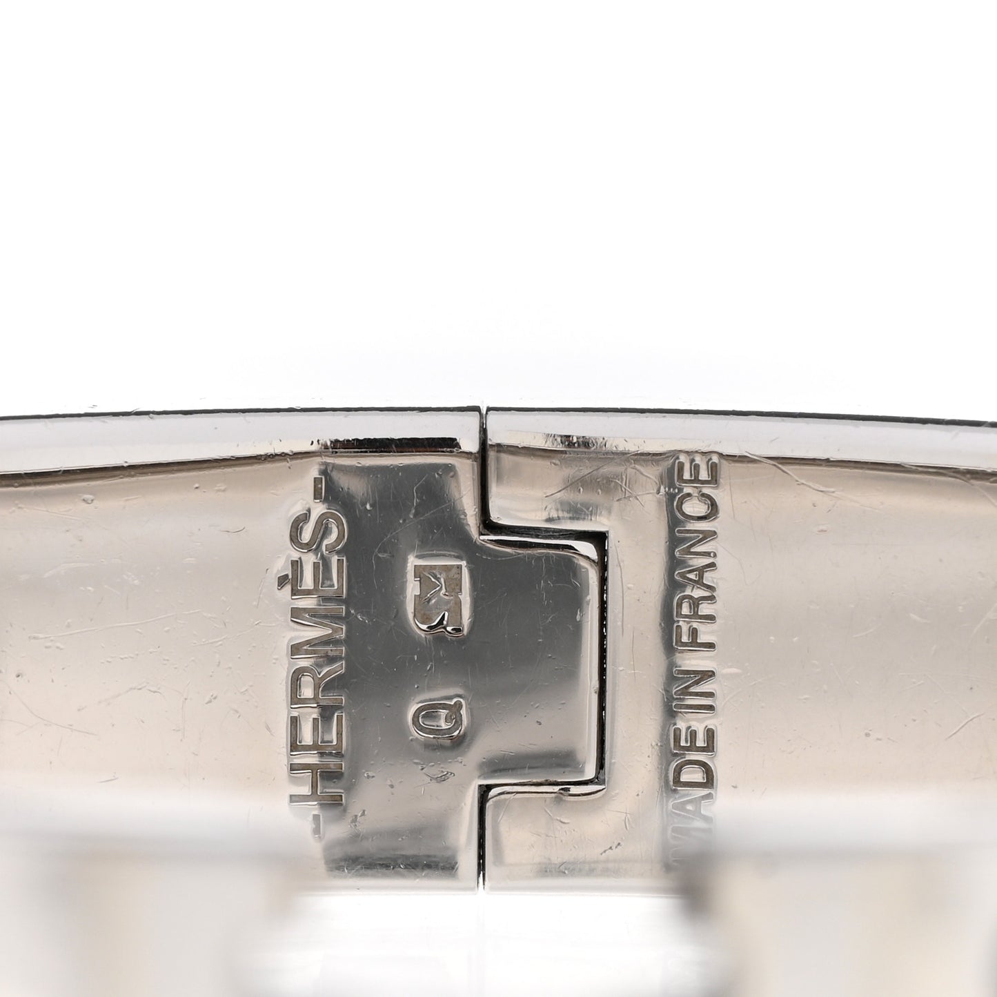 Enamel Narrow Clic Clac H Bracelet GM Black