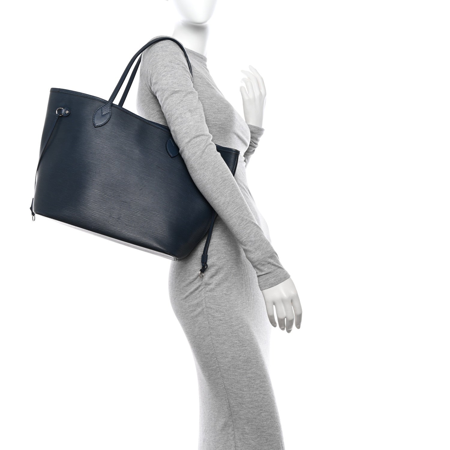 Louis Vuitton Epi Neverfull MM Indigo 2 of 18