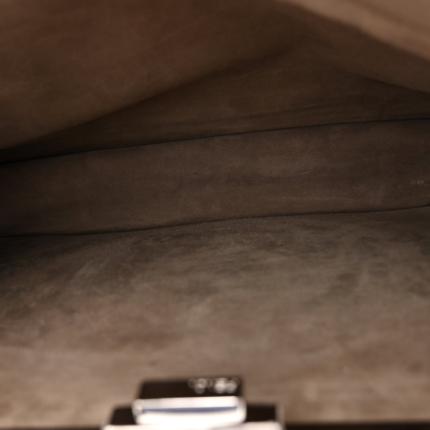 Cuoio Romano Elaphe Chamois Python Print Medium Peekaboo I SEE U Satchel Tartufo