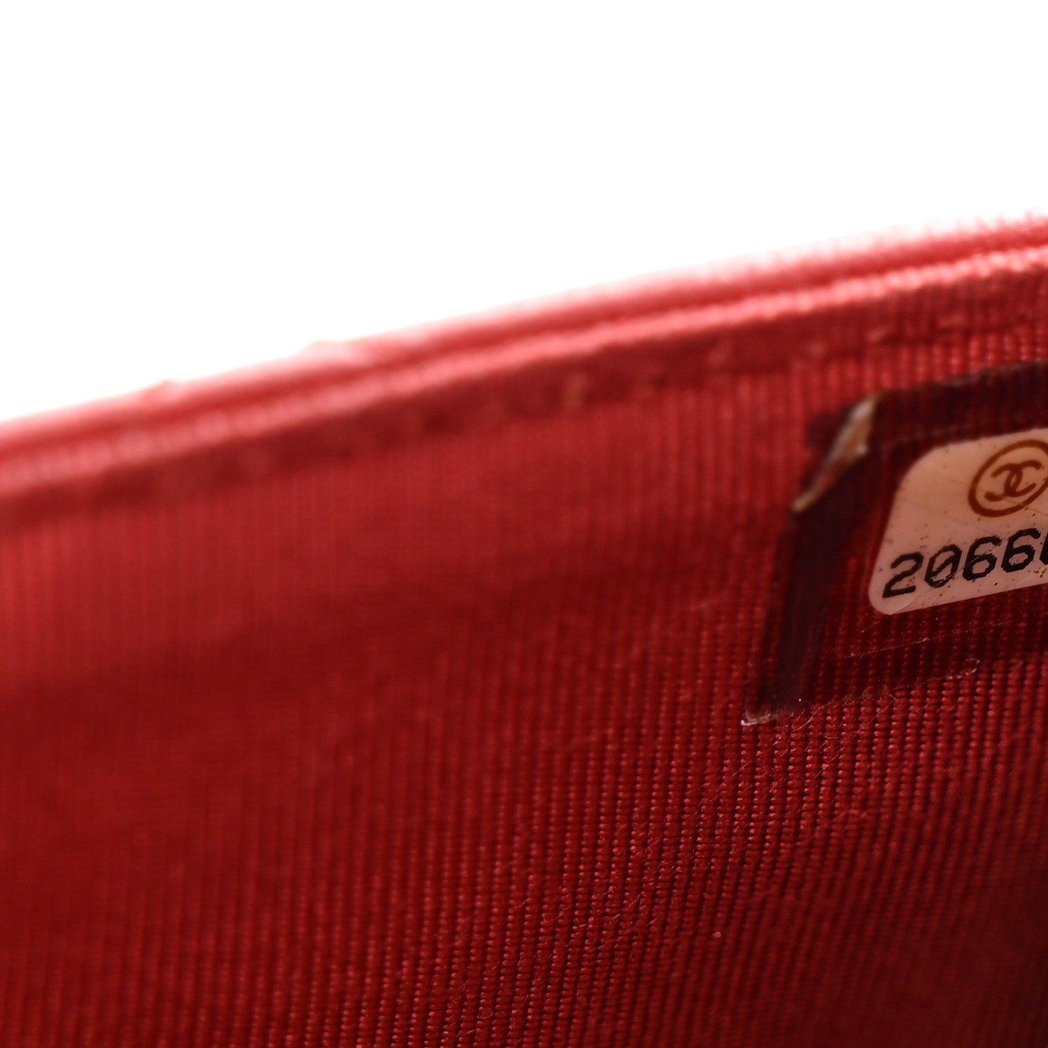 Chanel Lambskin Quilted Wallet On Chain WOC Red 9 of 12