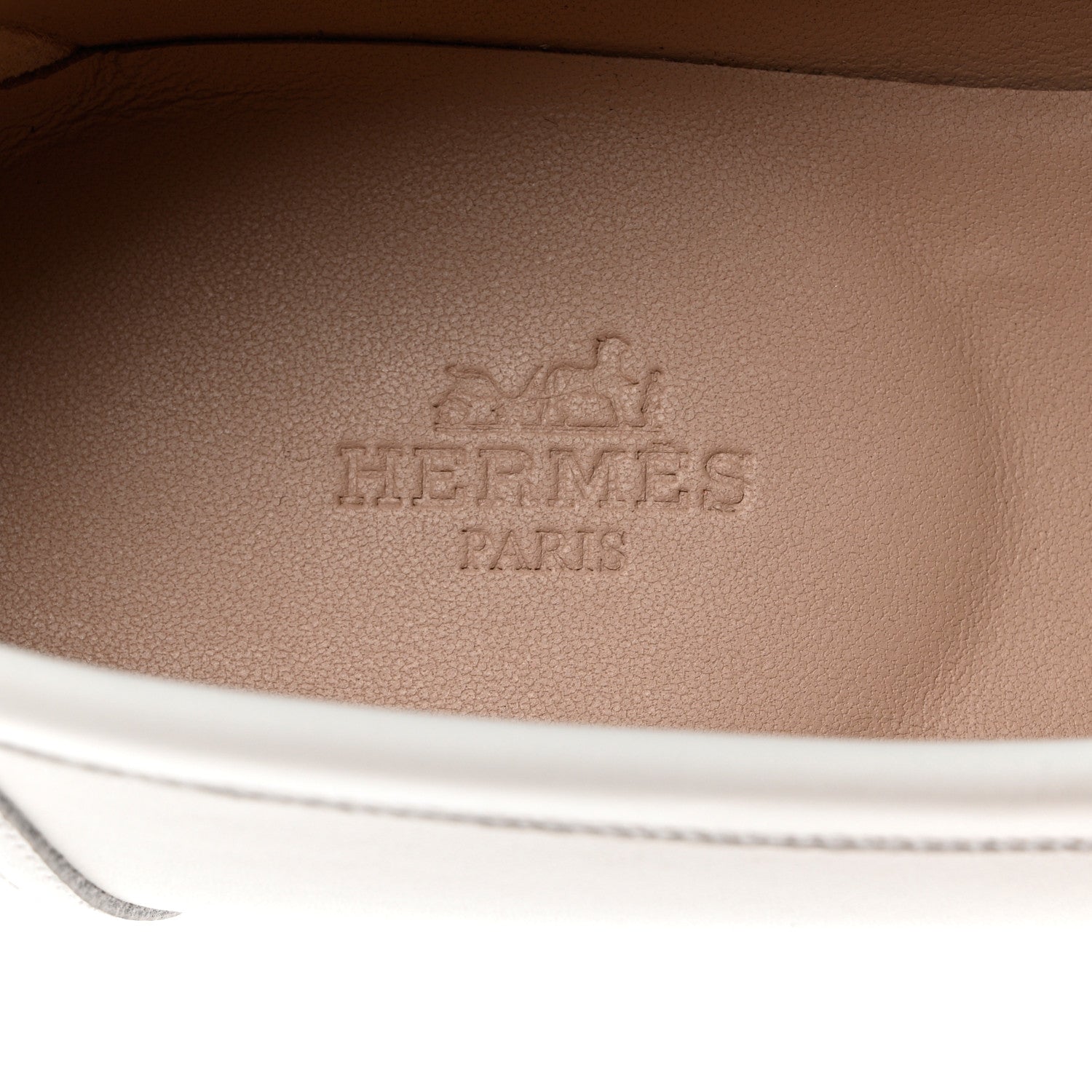 Hermes Goatskin Womens Royal Loafers 38 Multicolor White 7 of 9