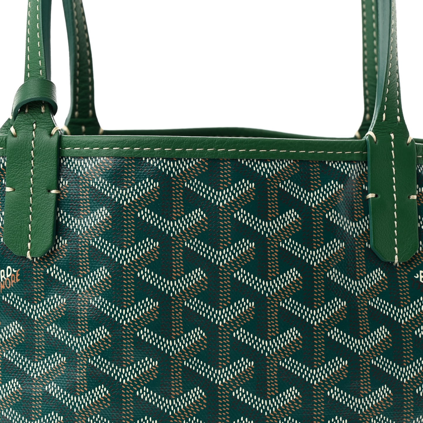 Goyardine Reversible Mini Anjou Green