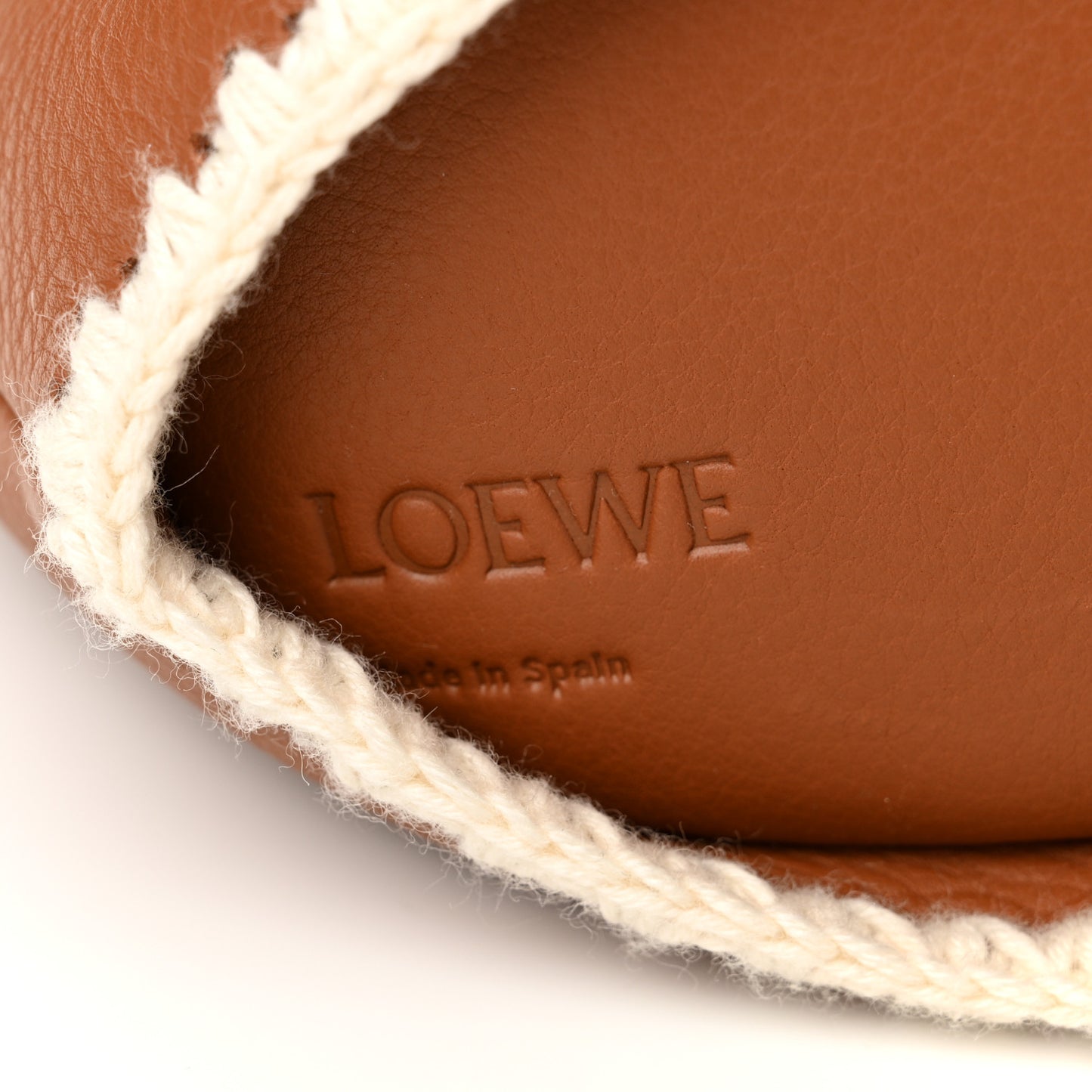 Calfskin Shearling Mini Bunny Crossbody Bag Caramel