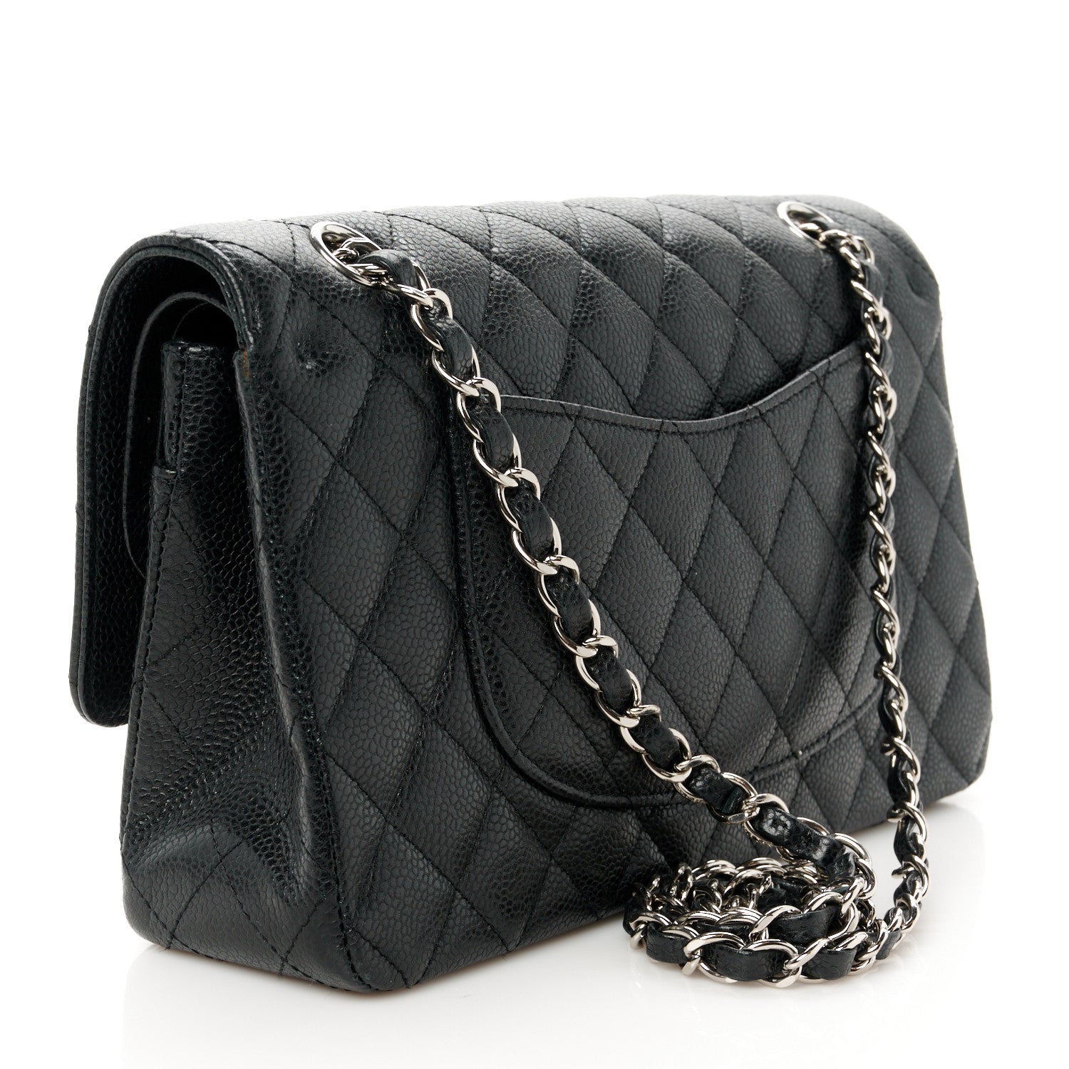 Chanel Caviar Quilted Medium Double Flap Black 3 of 11
