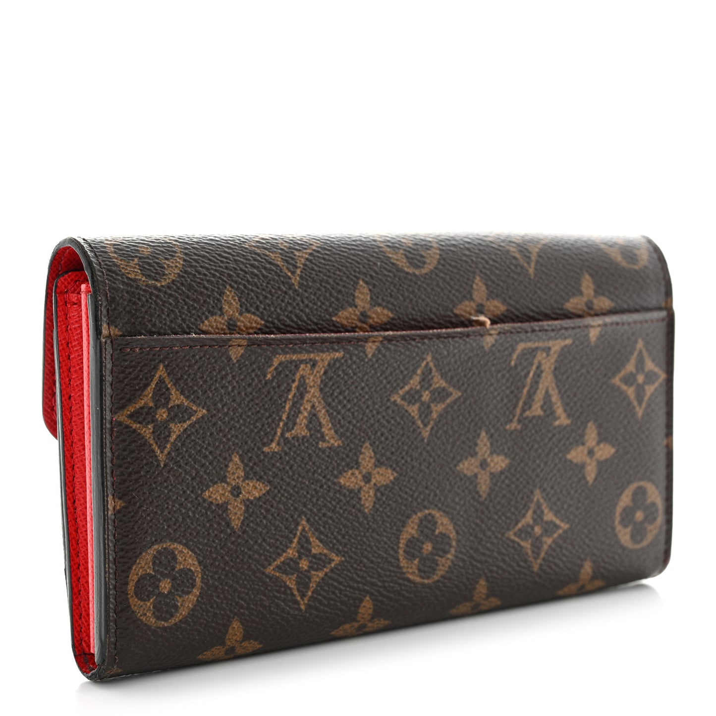 Monogram Sarah Wallet NM Coquelicot